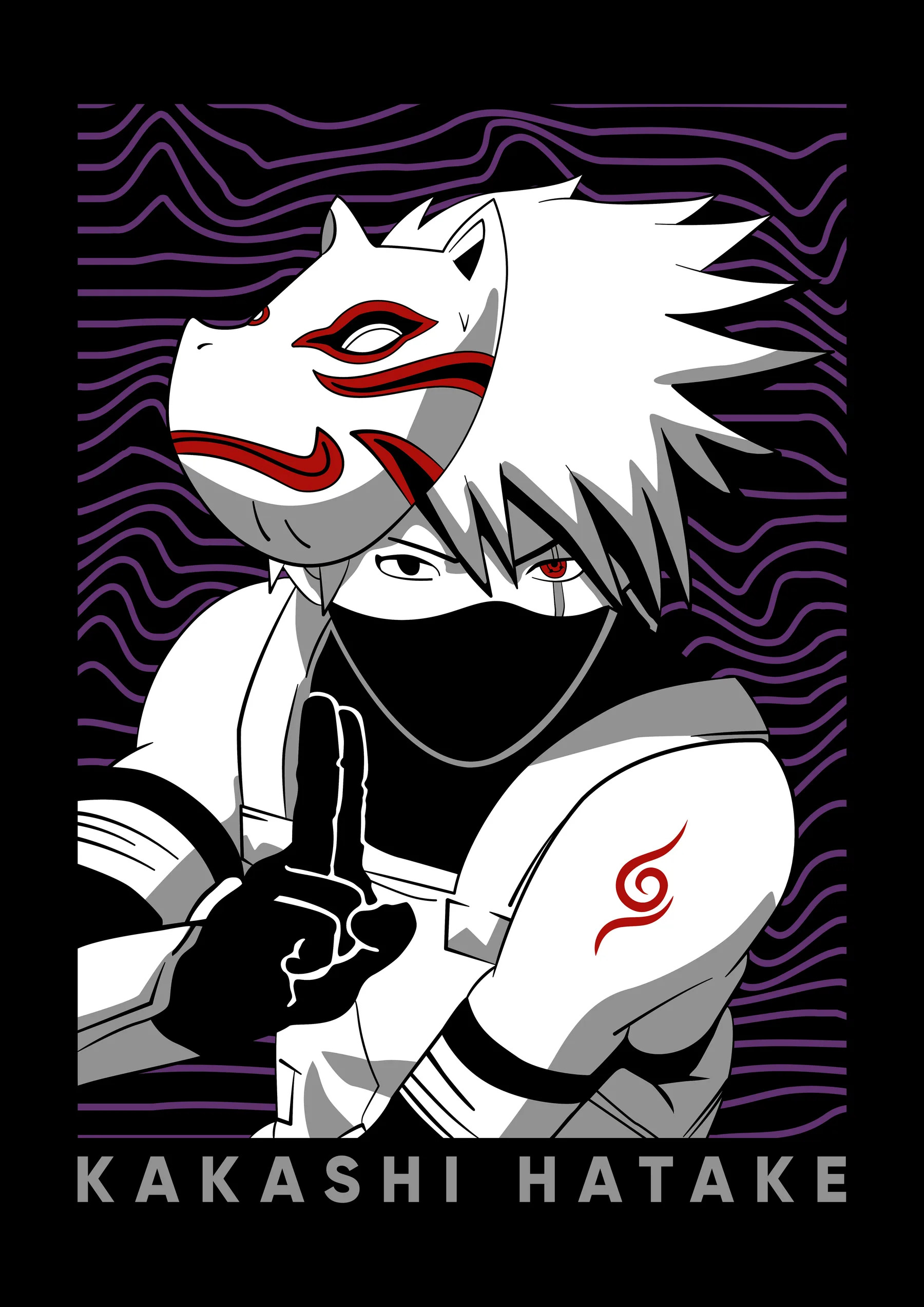 Kakashi Hatake Máscara Anbu
