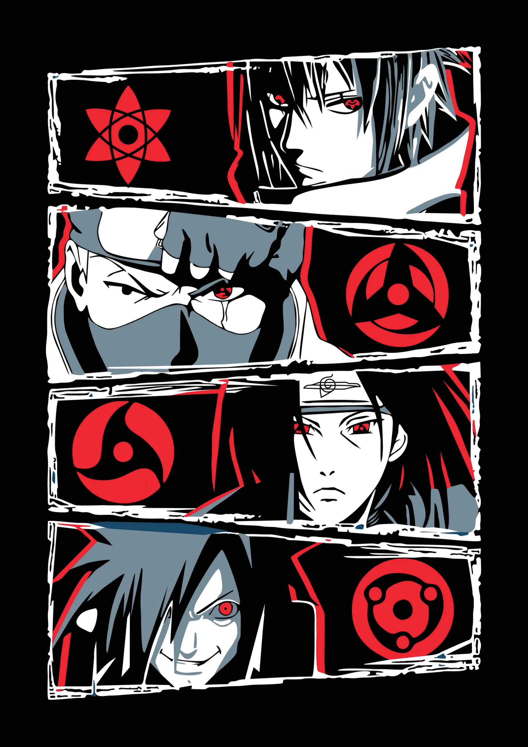 Sasuke Uchiha Sharingan Mangekyou Panel