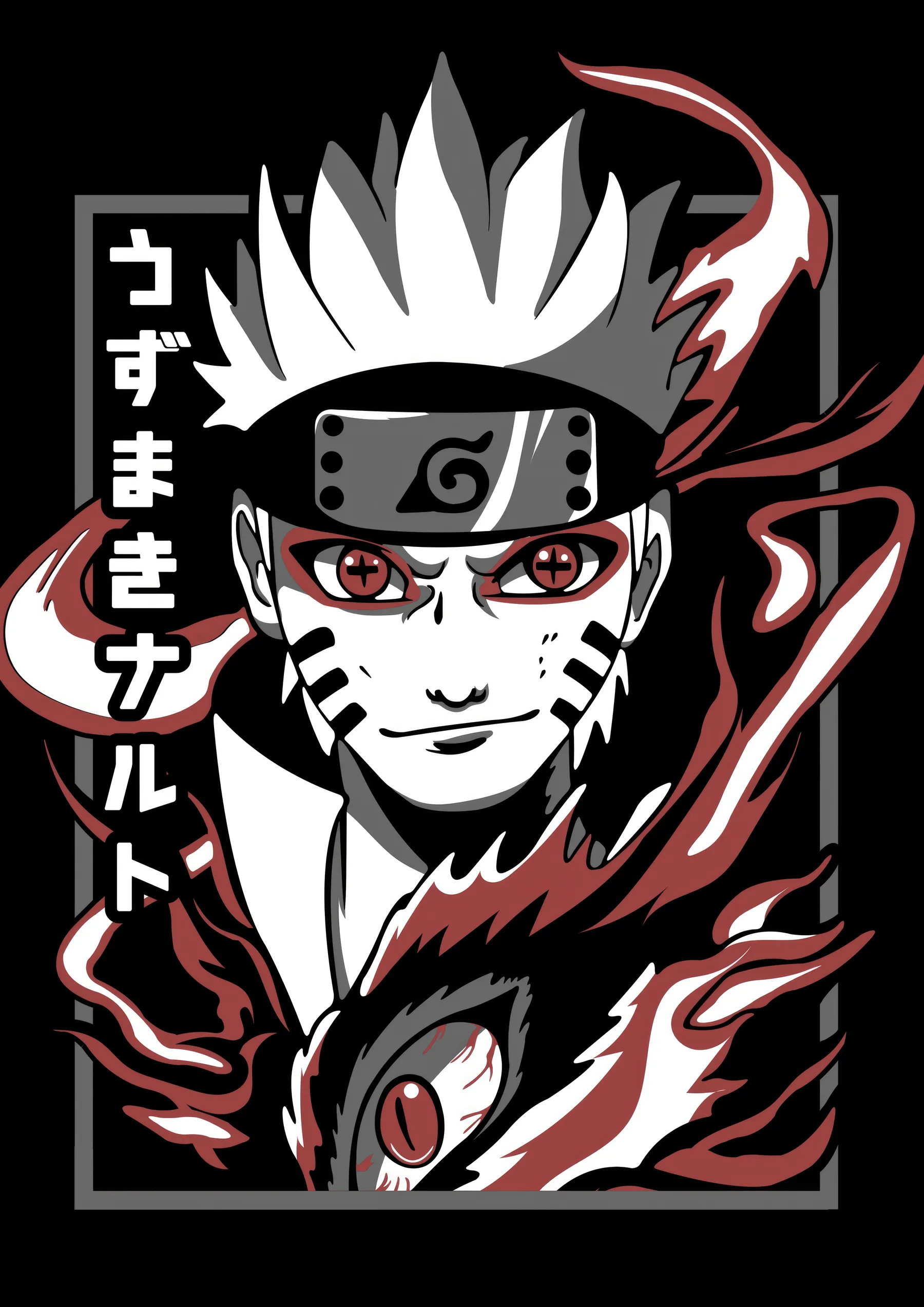 Naruto Modo Kurama Retrato