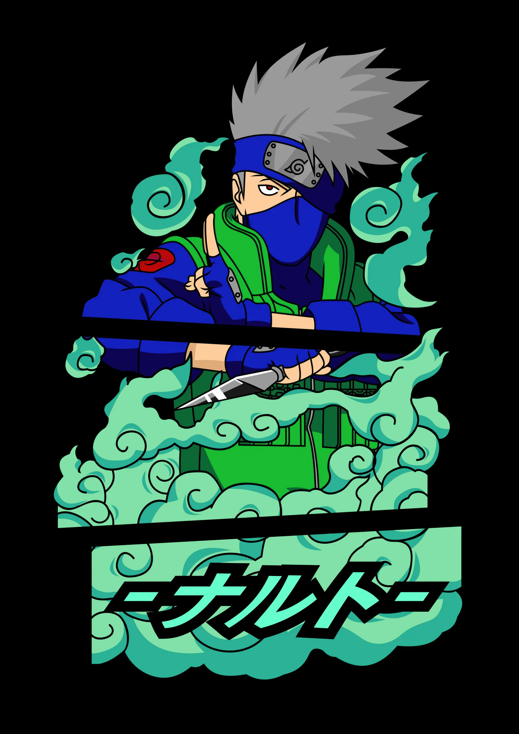 Kakashi Hatake Estilo Anbu Verde