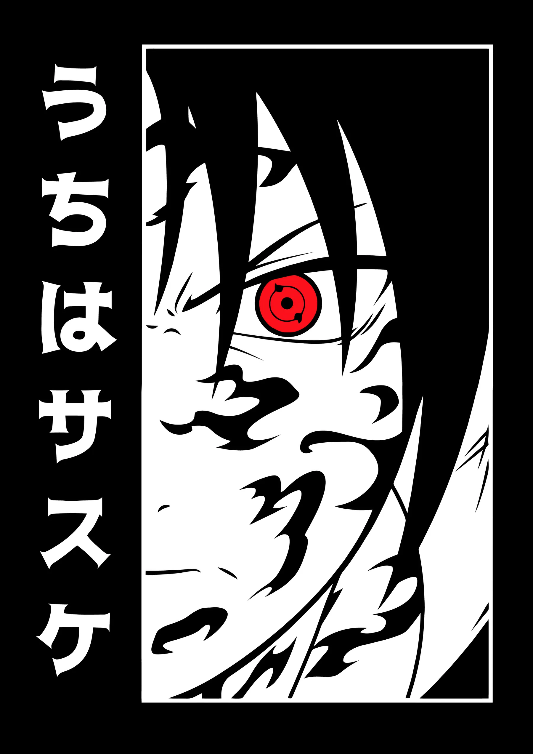Sasuke Uchiha Sharingan Medio Rostro