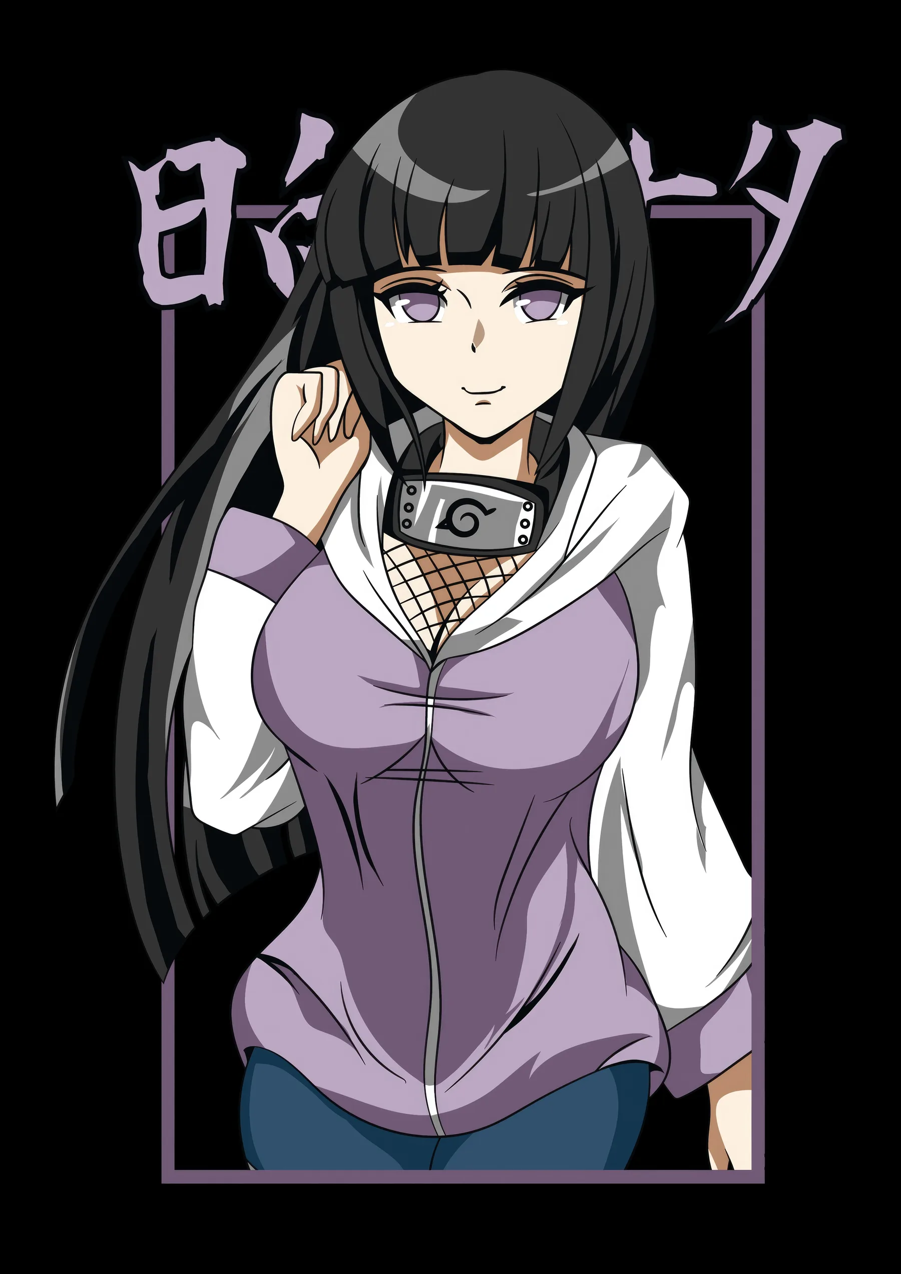 Hinata Hyuga Retrato Byakugan