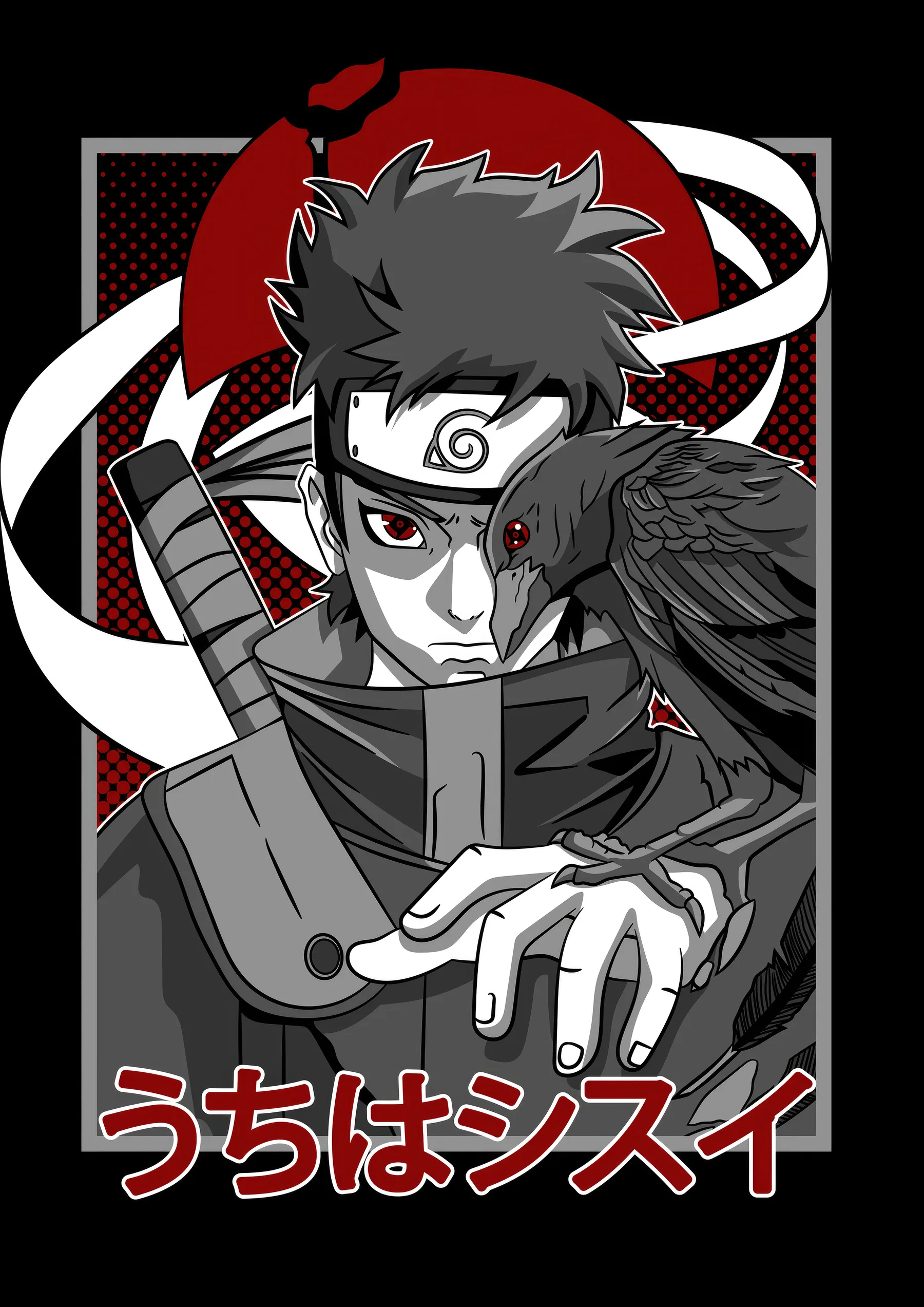 Shisui Uchiha Cuervo y Katana