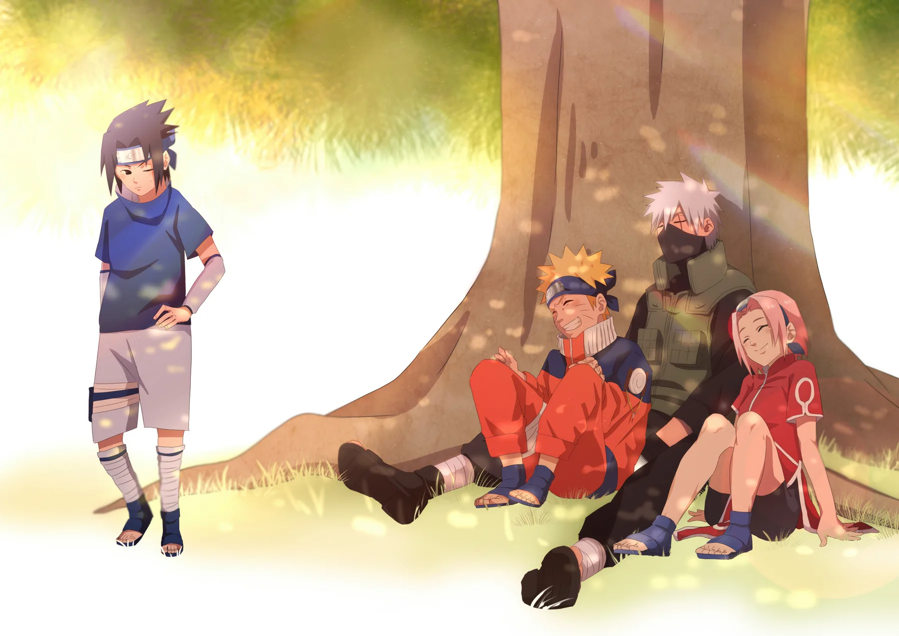 Equipo 7 Descansando Bajo el Árbol