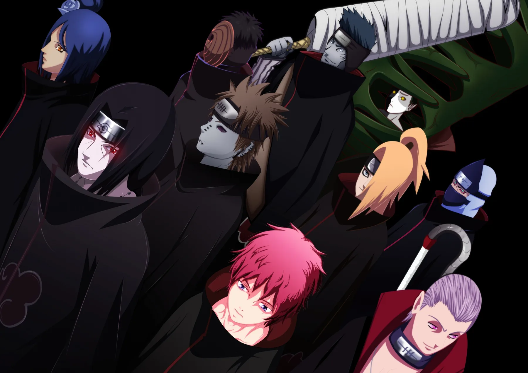 Akatsuki Elenco Completo Organización