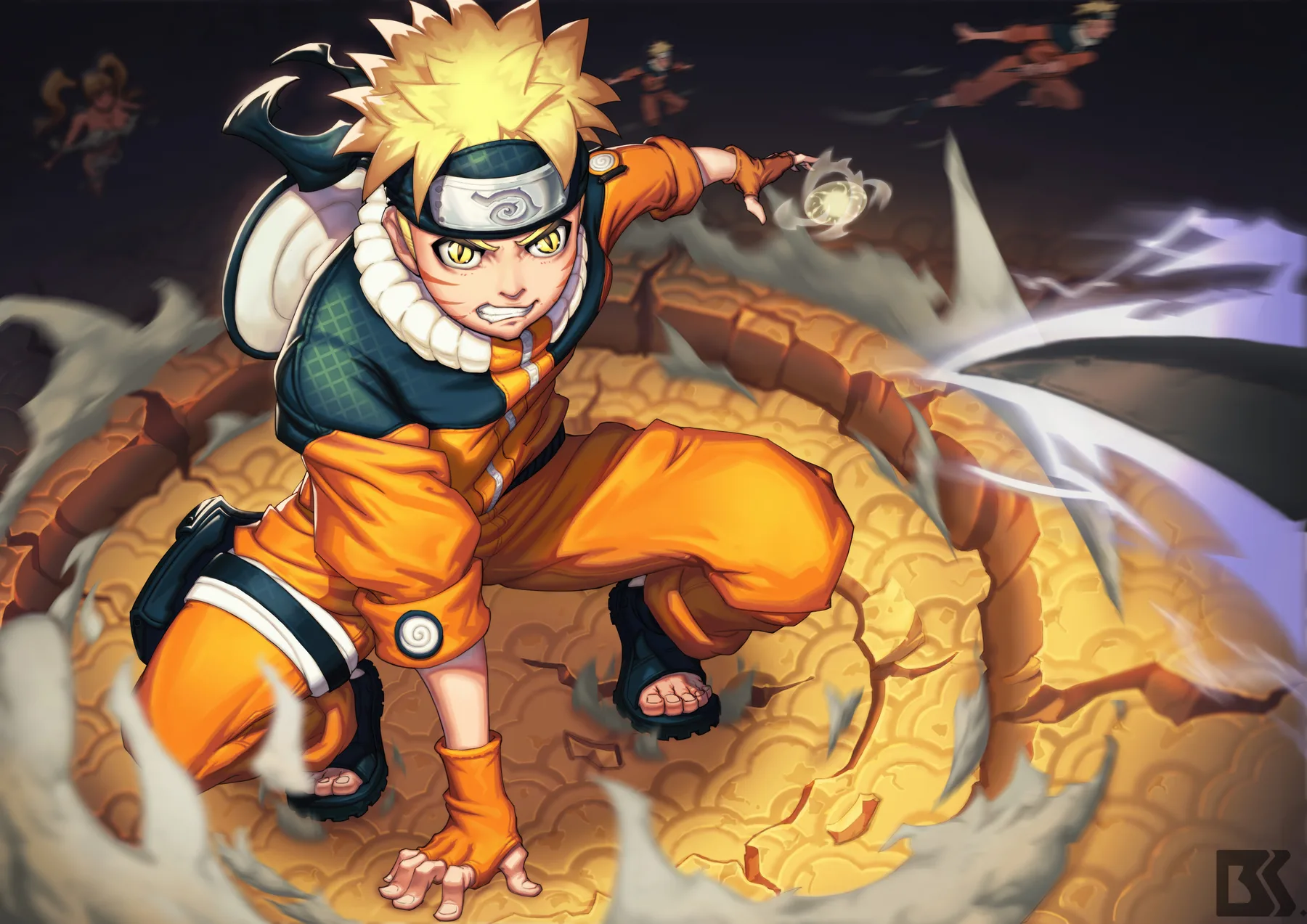 Naruto Modo Sabio Rasengan Salto