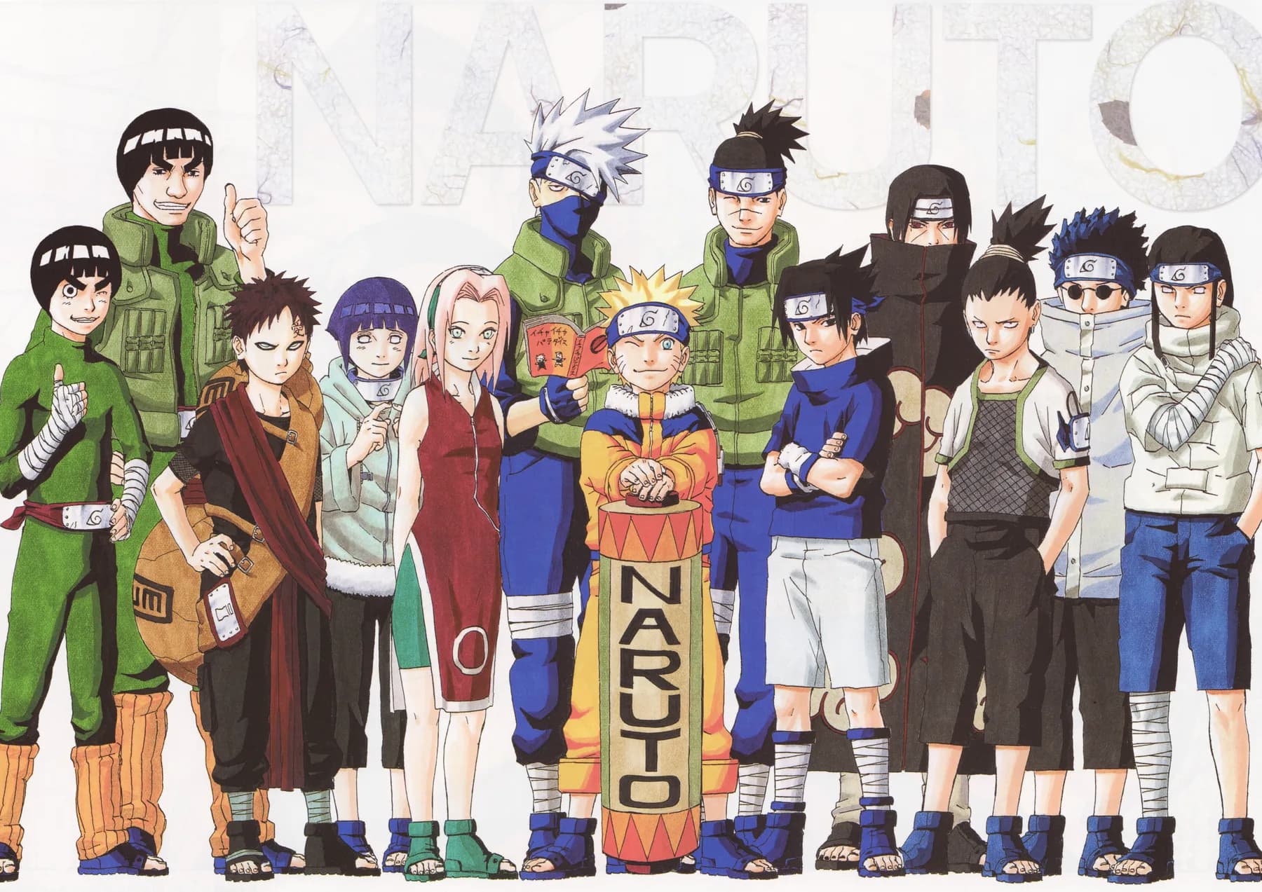 Naruto Elenco Póster Completo