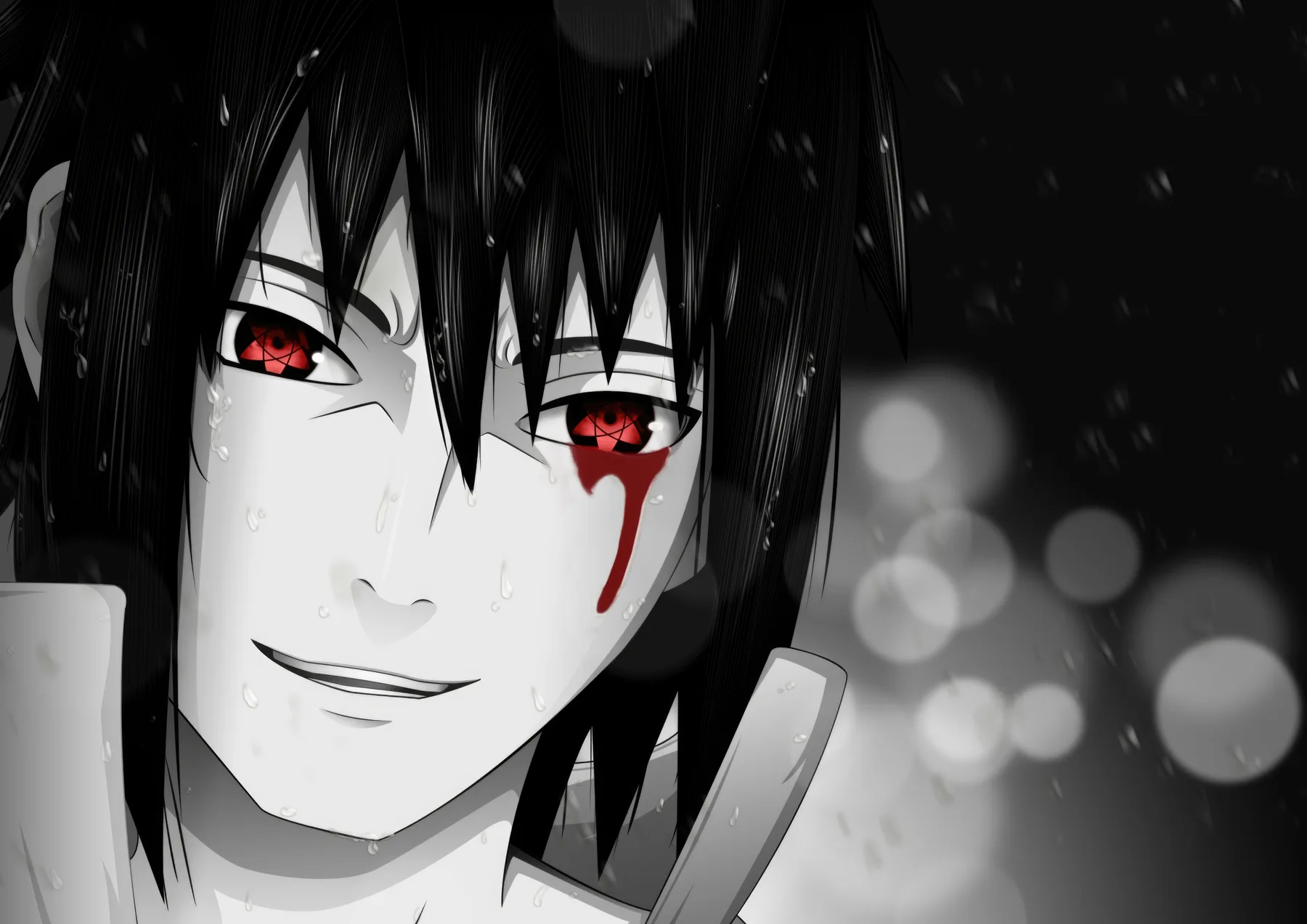 Sasuke Uchiha Sonrisa Siniestra Sharingan