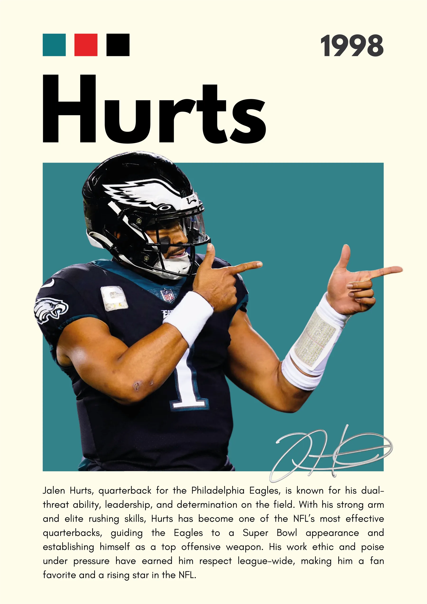 Jalen Hurts Eagles Celebración