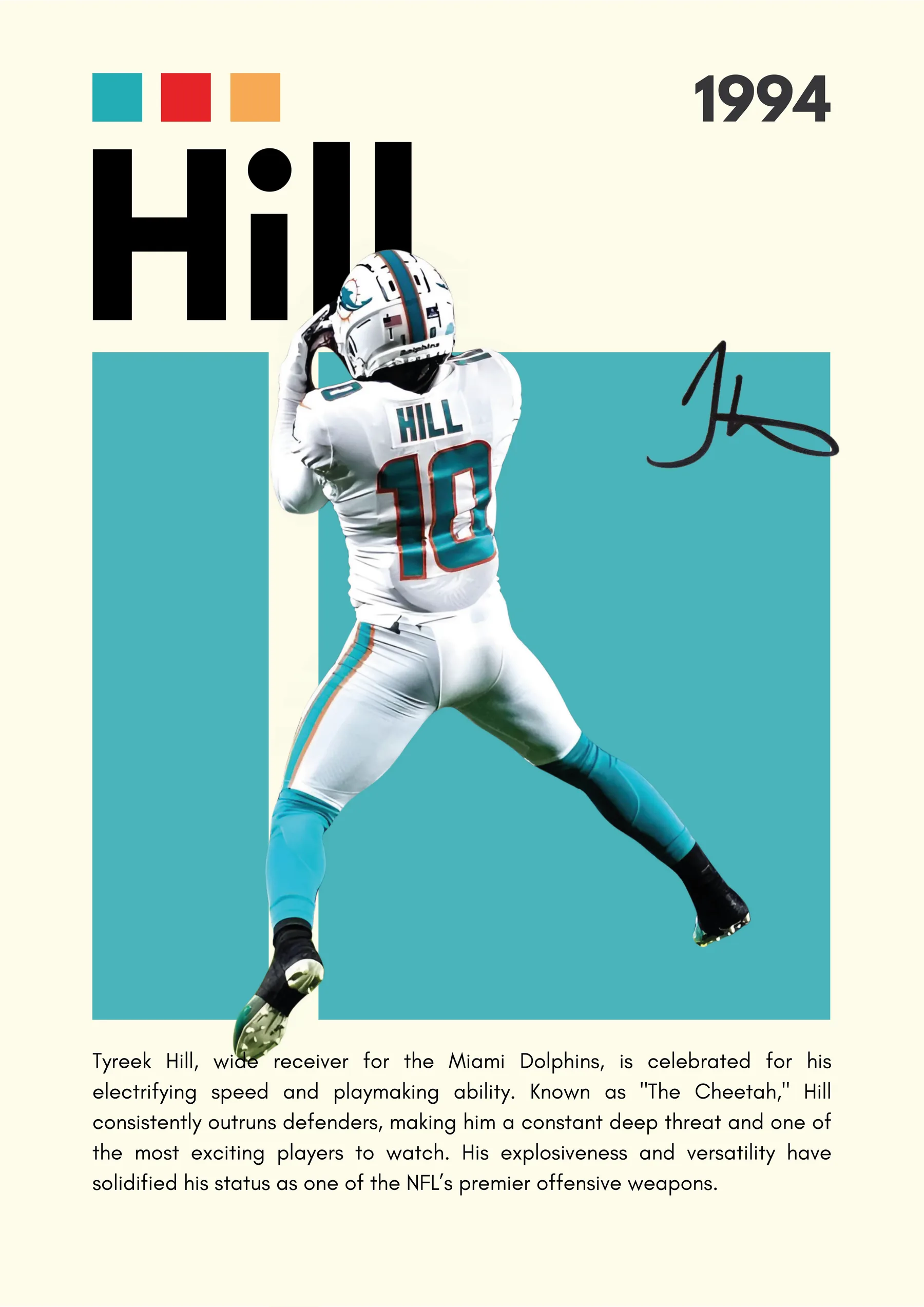 Tyreek Hill Dolphins Camiseta
