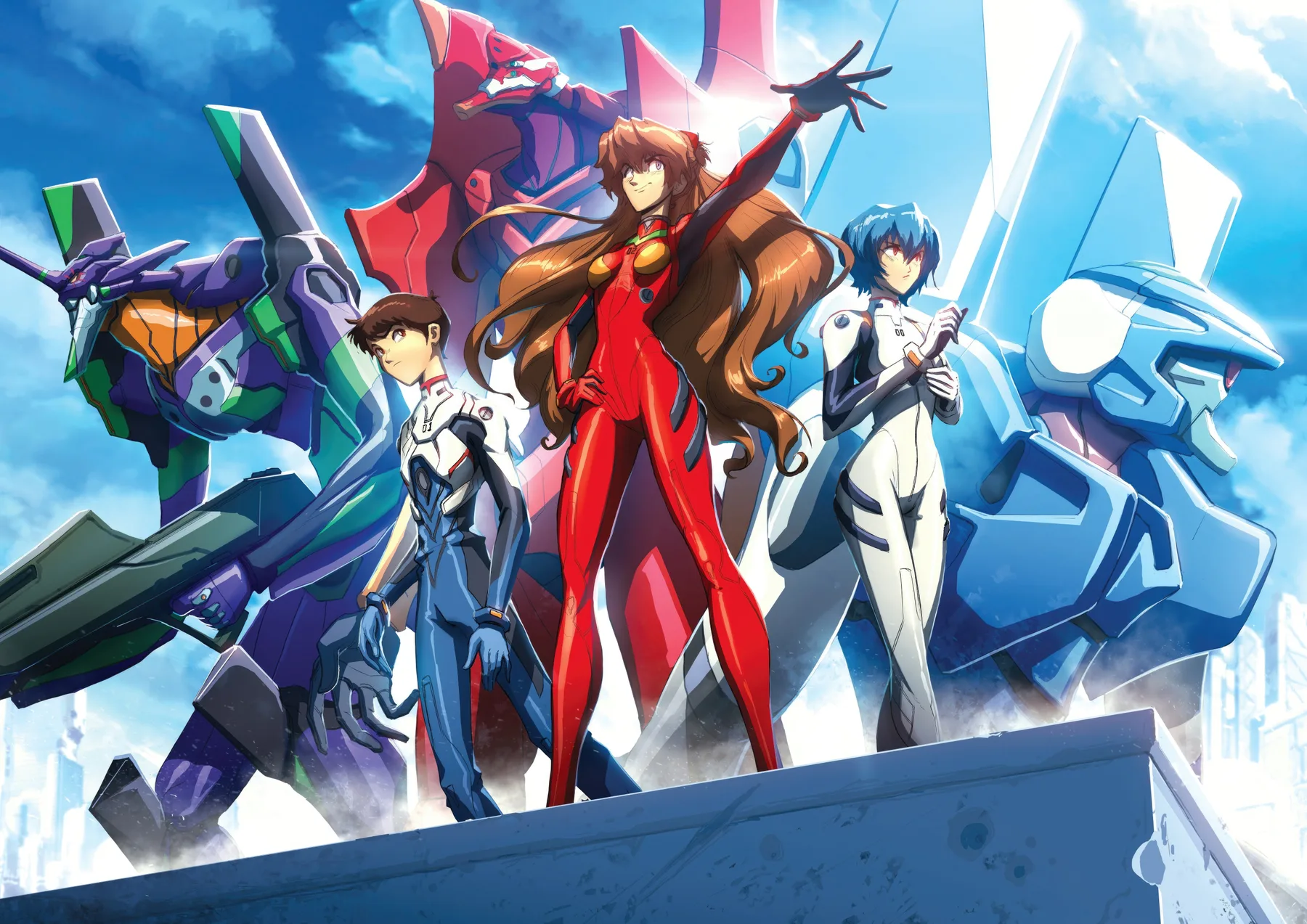 Neon Genesis Evangelion Elenco Completo con Evas