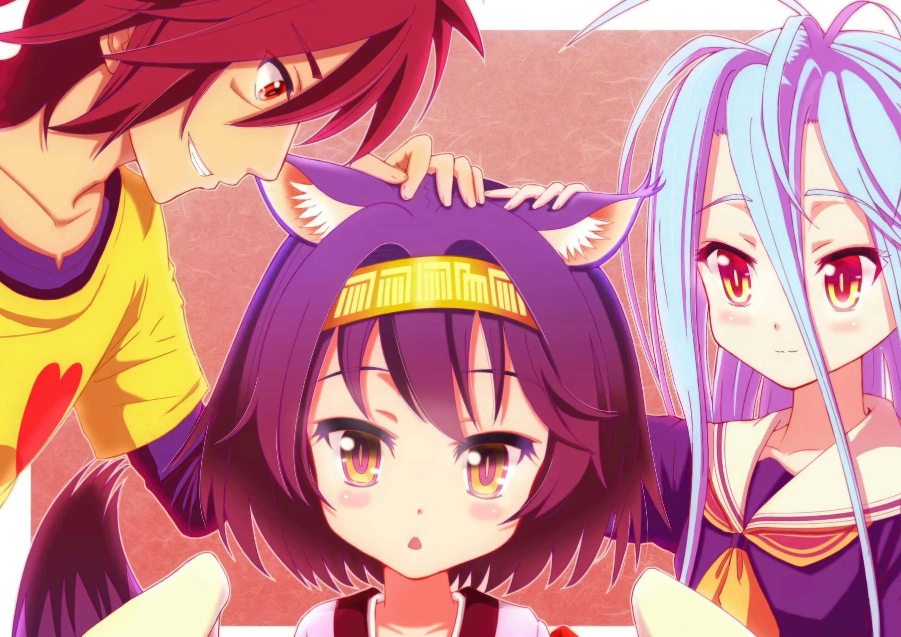 Sora Izuna y Shiro Escena Divertida
