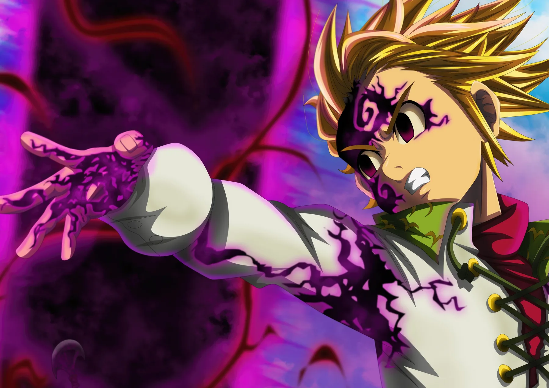 Meliodas Puno con Energia Demoniaca