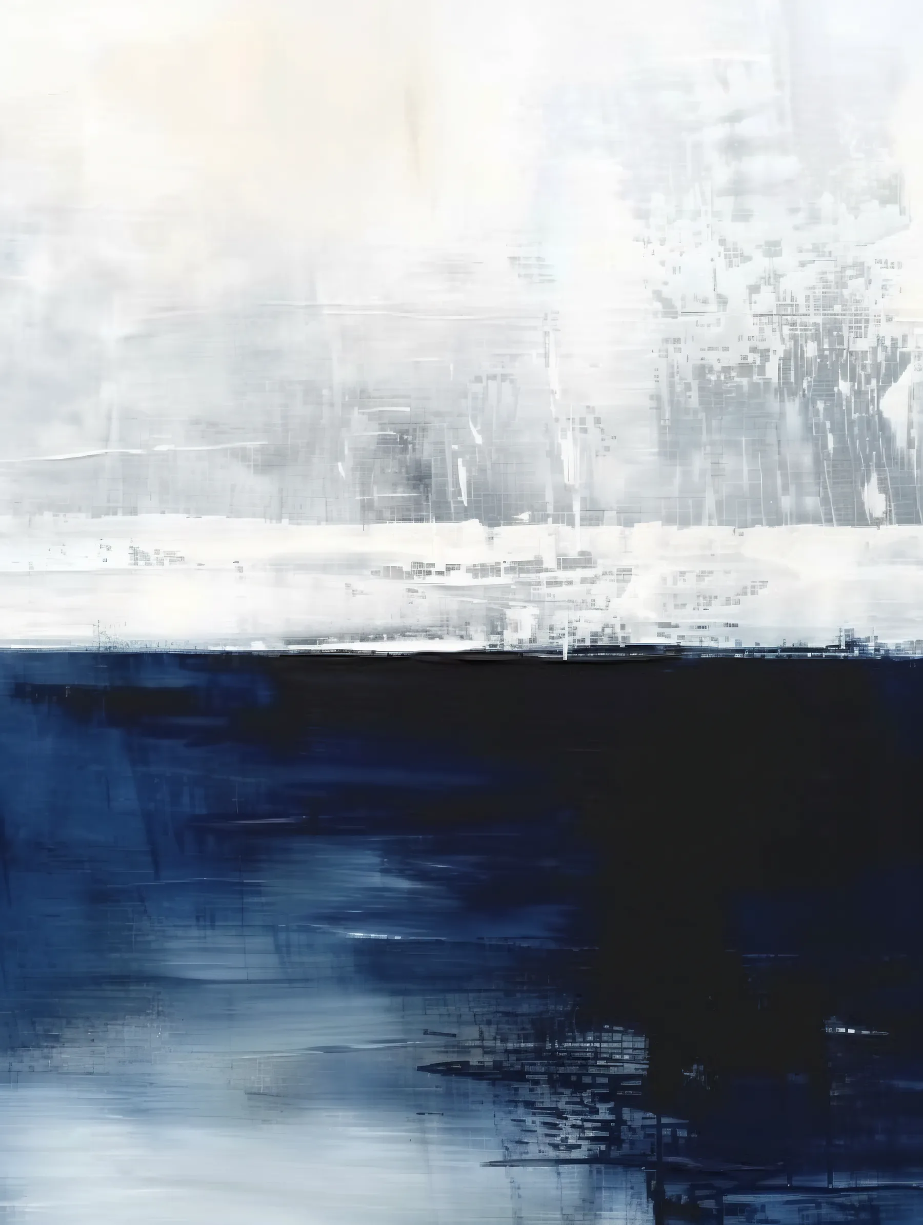 Horizonte Abstracto Azul Oscuro