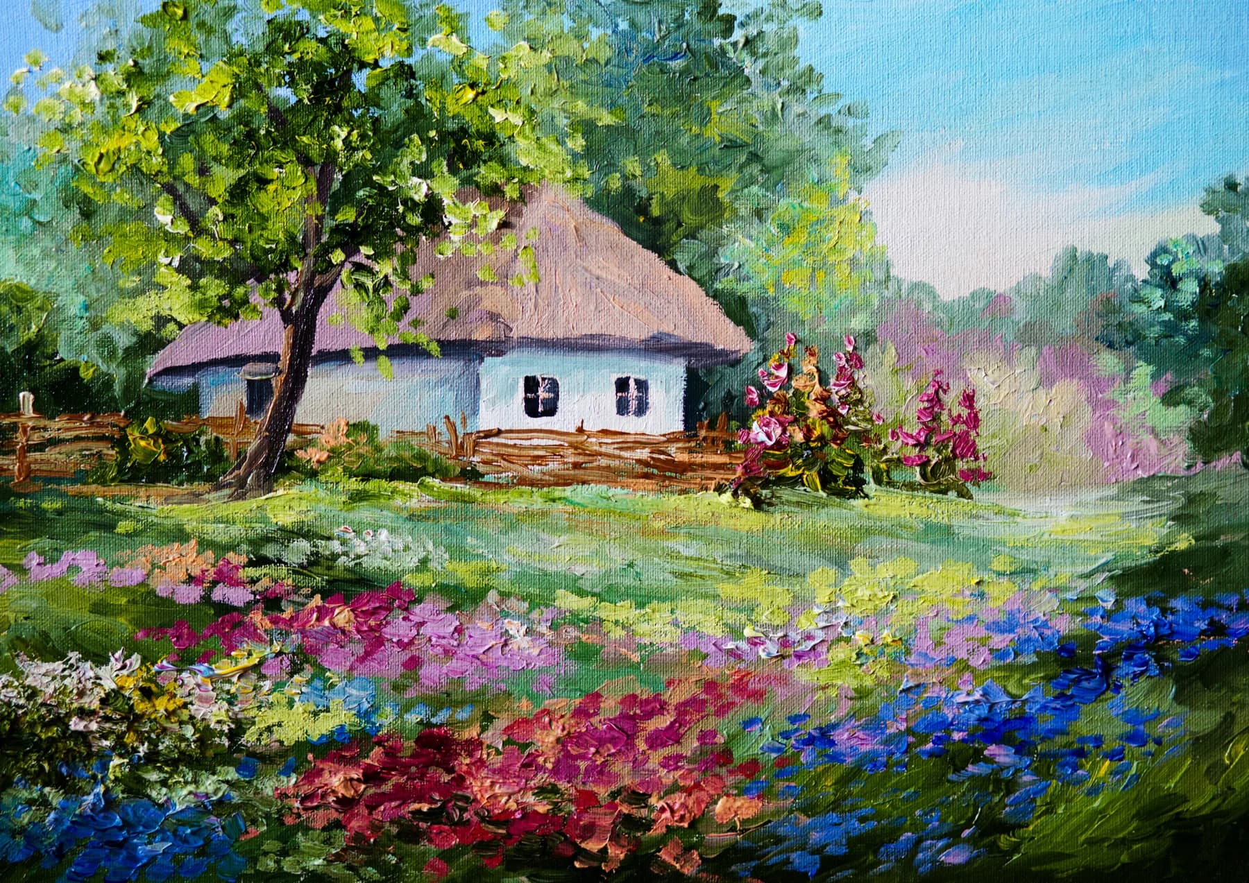 Casa Rural con Campo de Flores