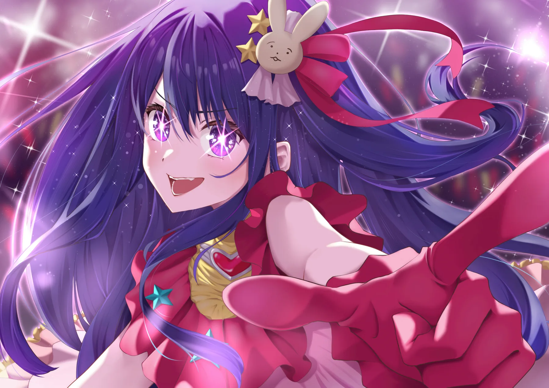 Oshi no Ko Idol con Mascota Conejo