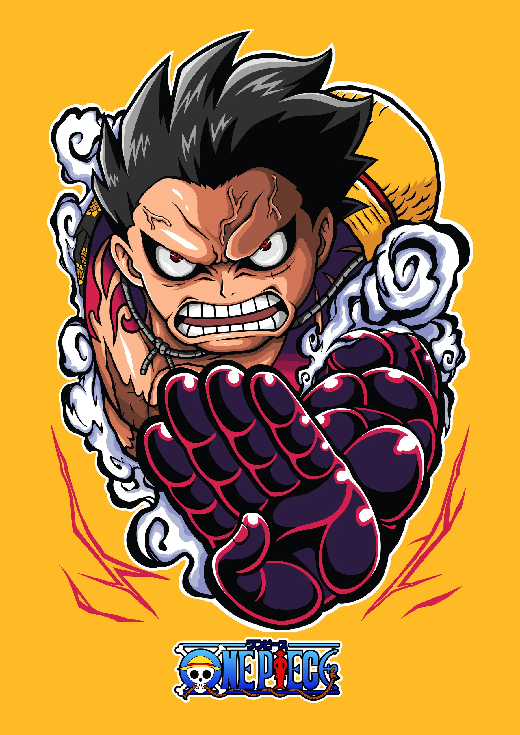 Luffy Gear 4 Puño Furioso