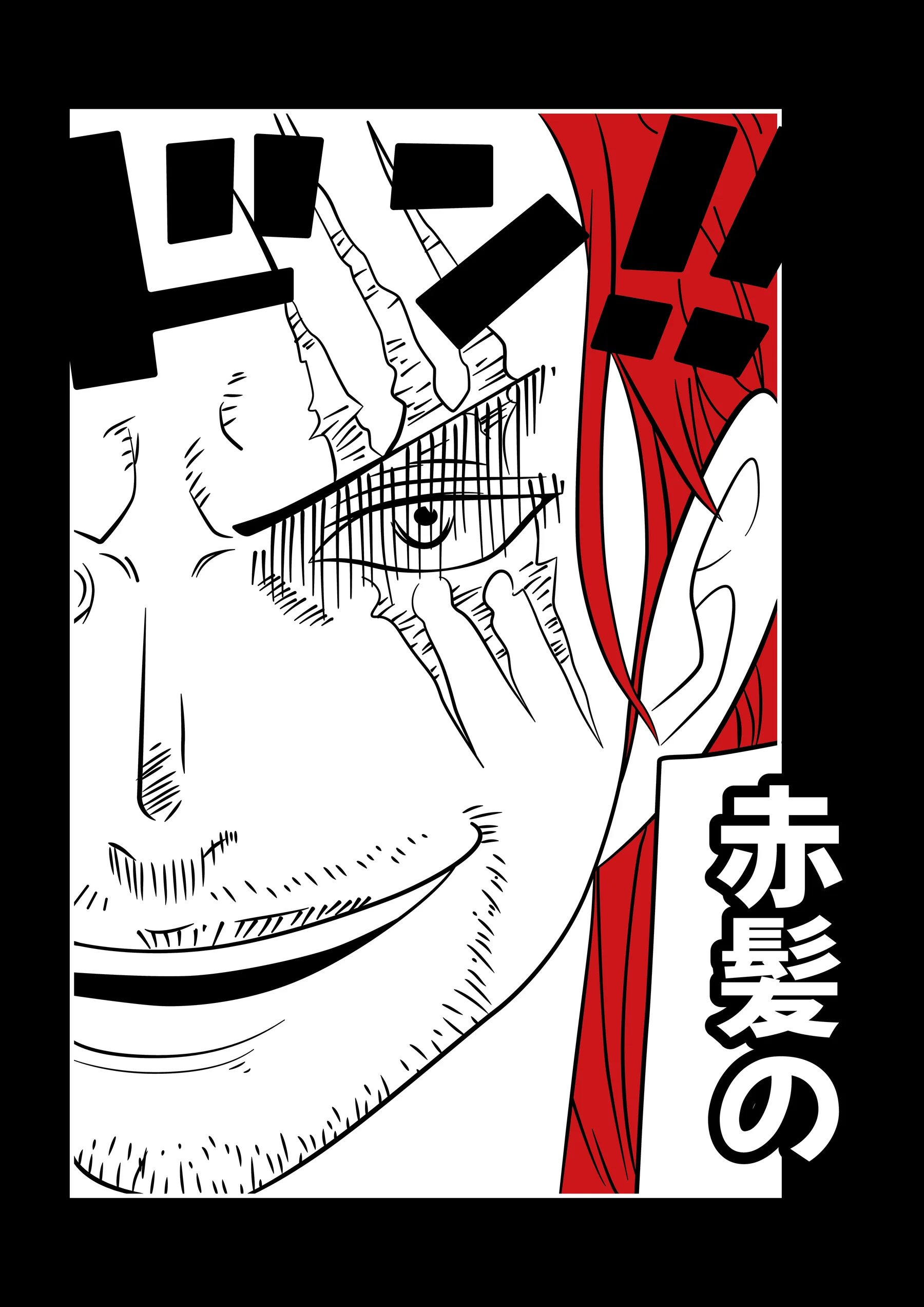 Shanks el Pelirrojo Mirada Comic