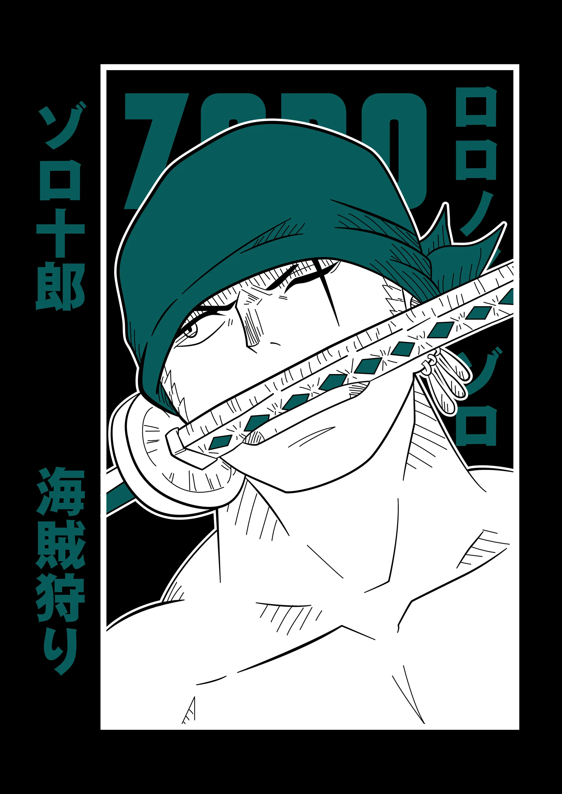Roronoa Zoro Espada en el Rostro