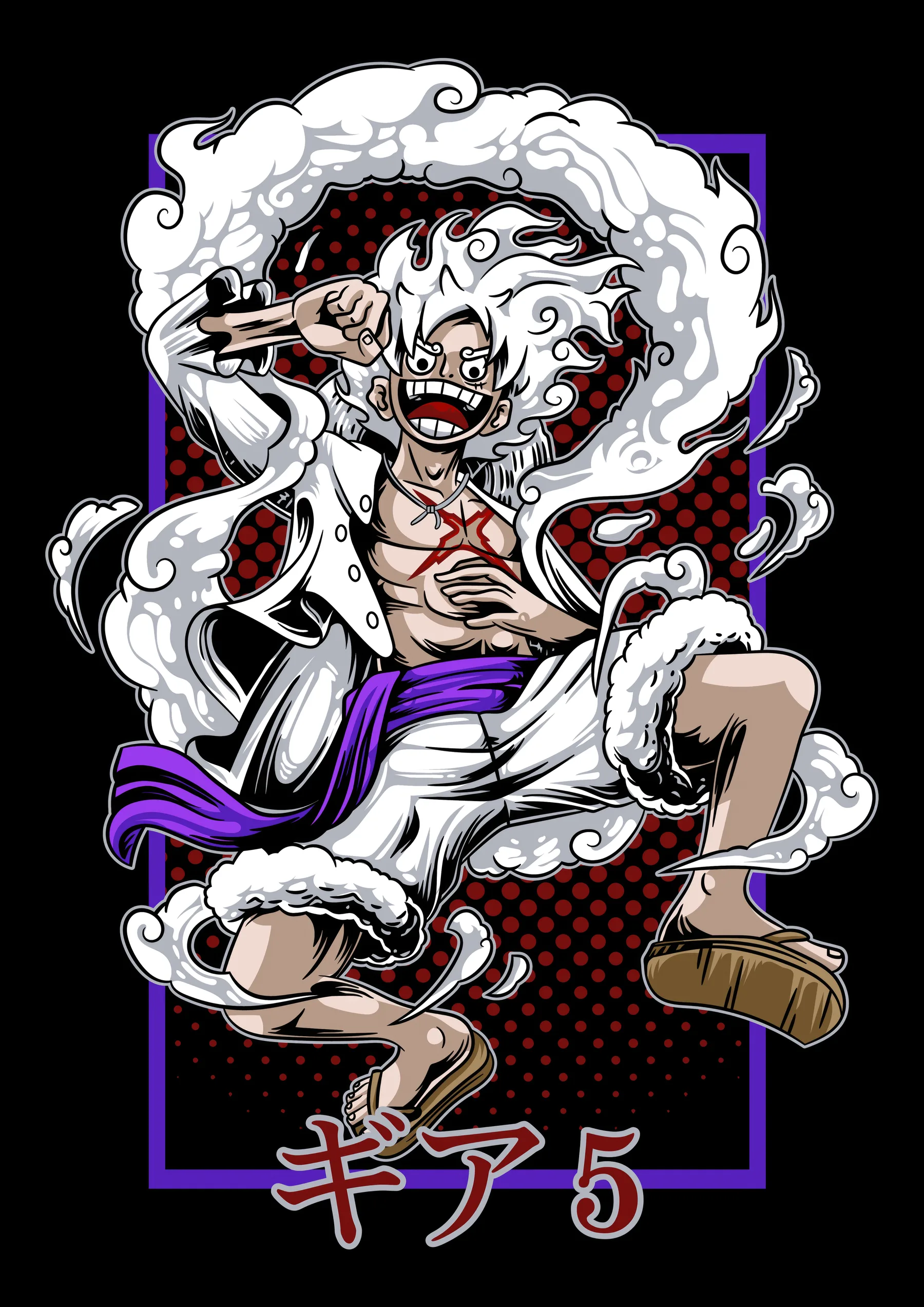 Luffy Gear 5 Grito de Batalla