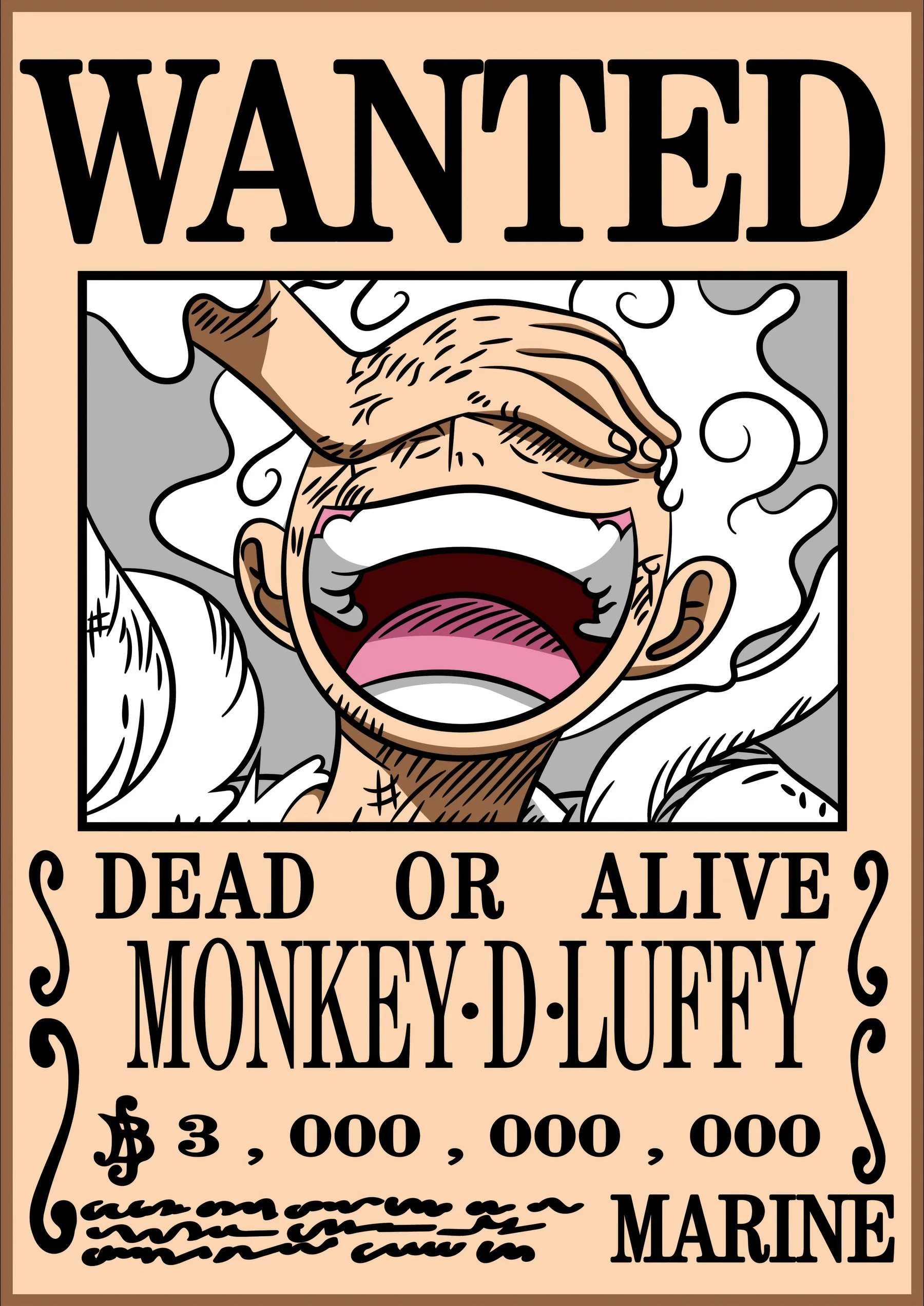 Luffy Cartel de Se Busca 3000 Millones