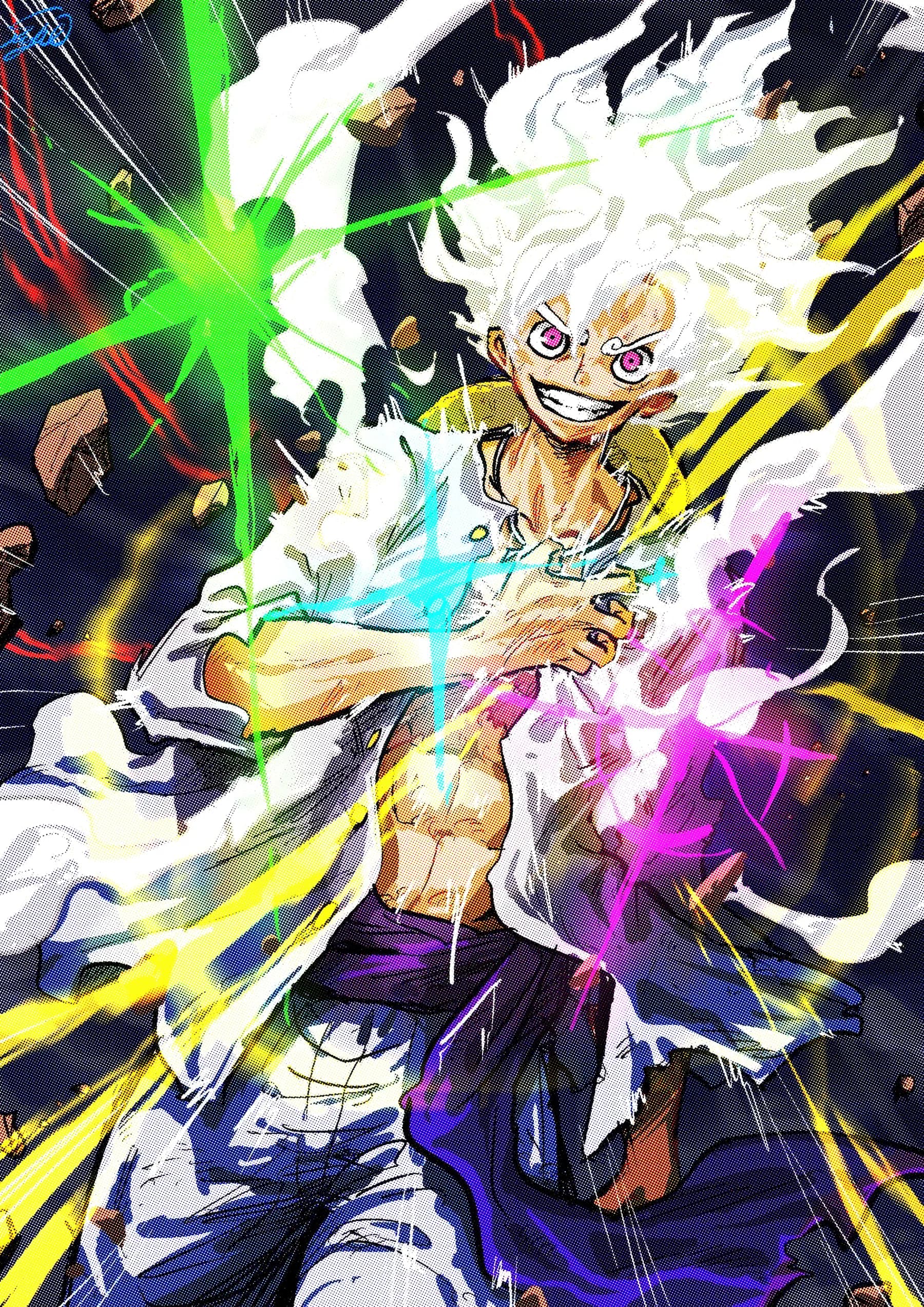 Luffy Gear 5 Sonrisa de Poder
