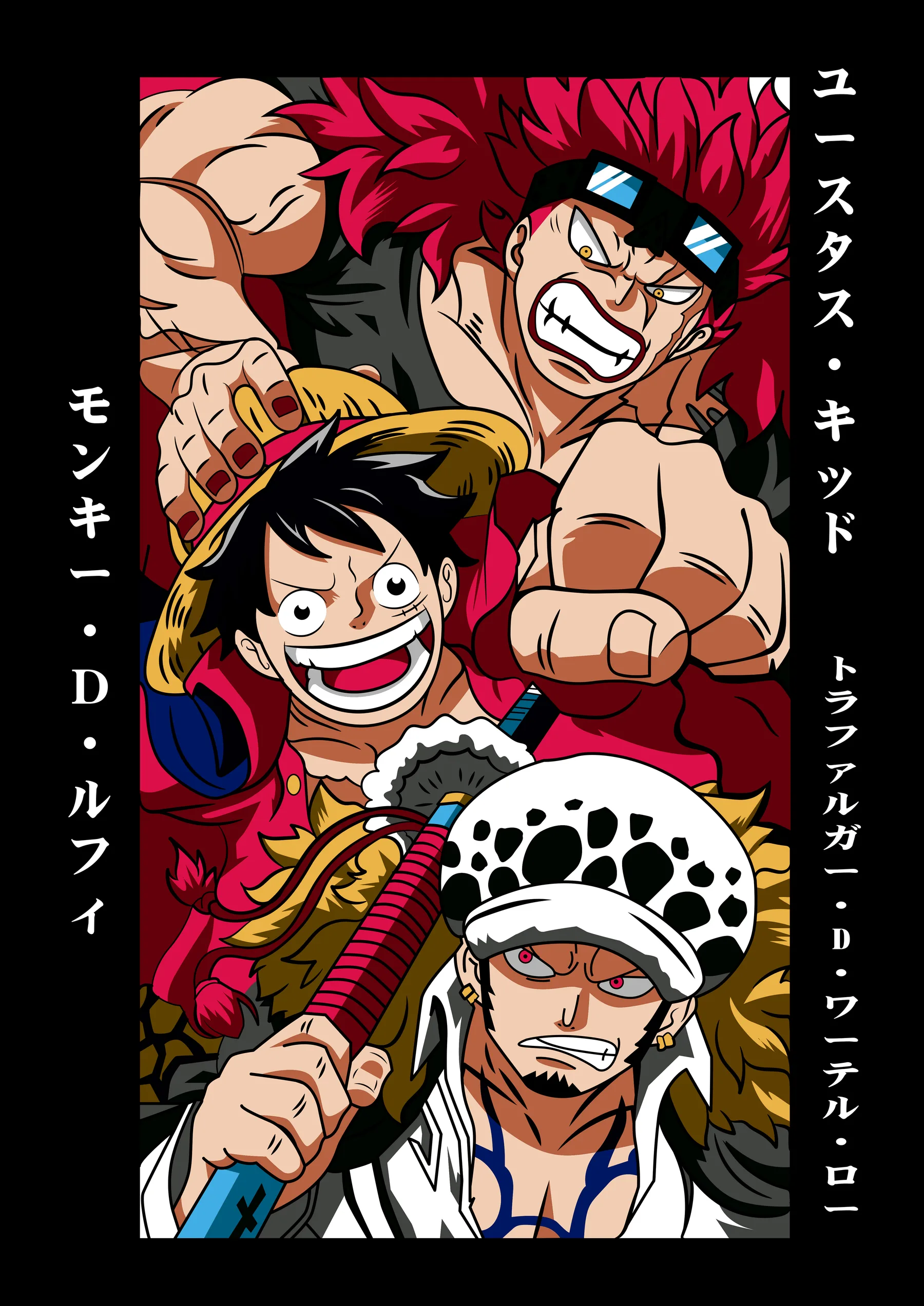 Luffy Kid y Law Peor Generación