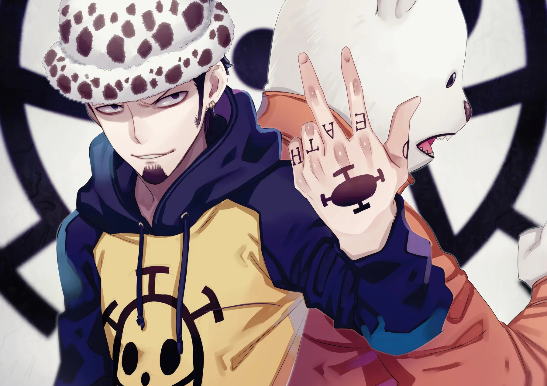 Trafalgar Law Tatuaje Death y Bepo