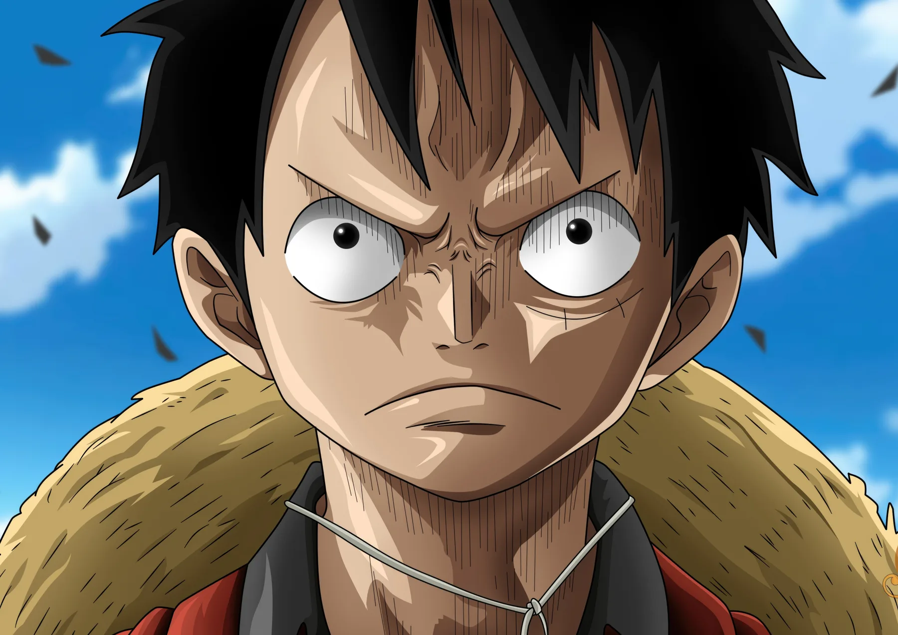 Luffy Rostro Serio Determinado