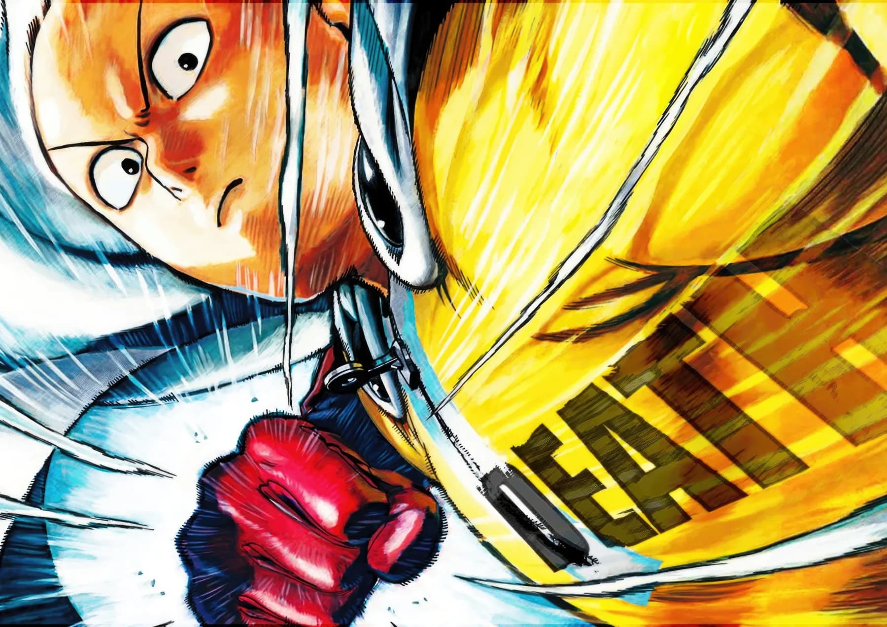 Saitama Puno Cerca de Texto Death