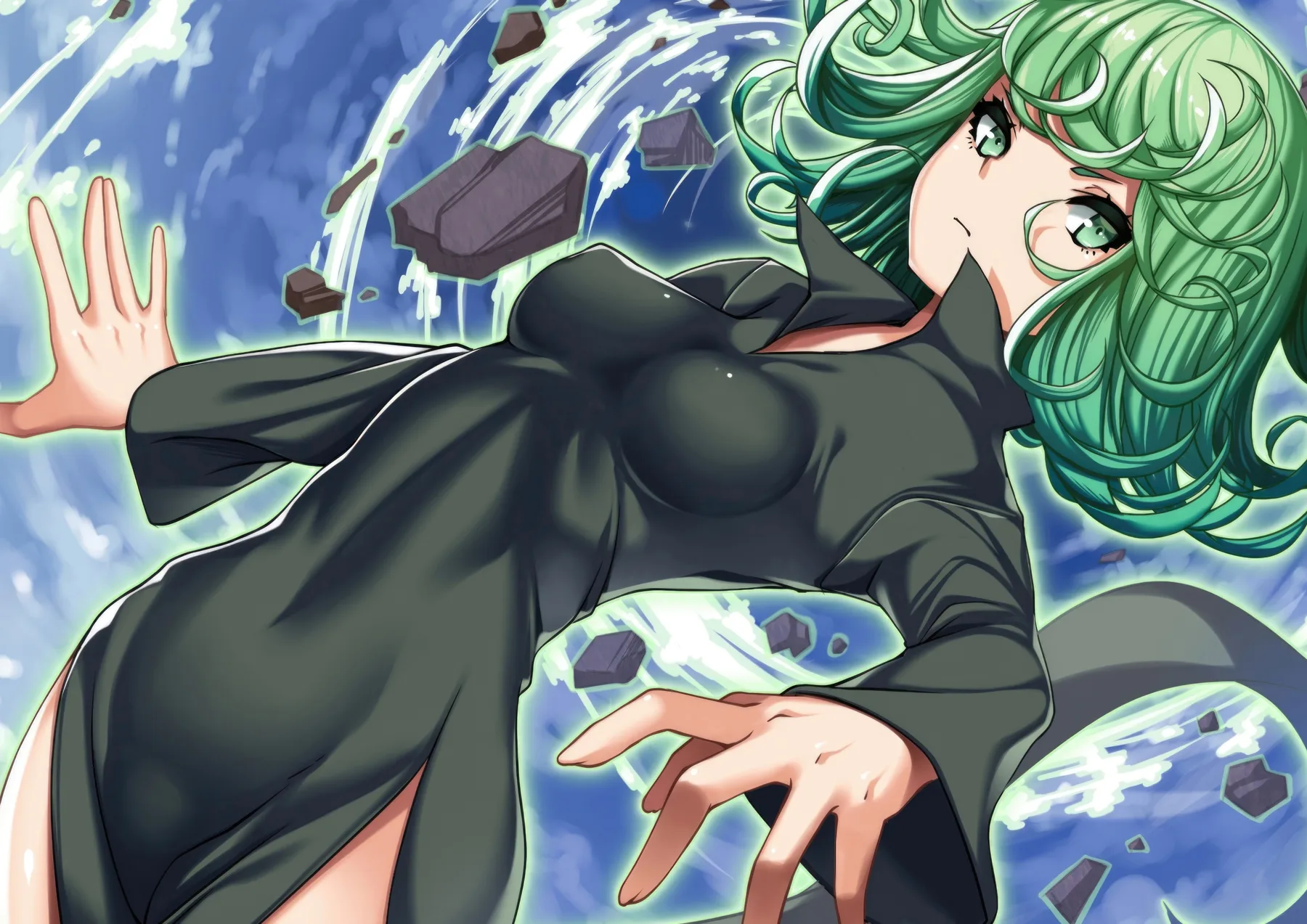 Tatsumaki con Telekinesis