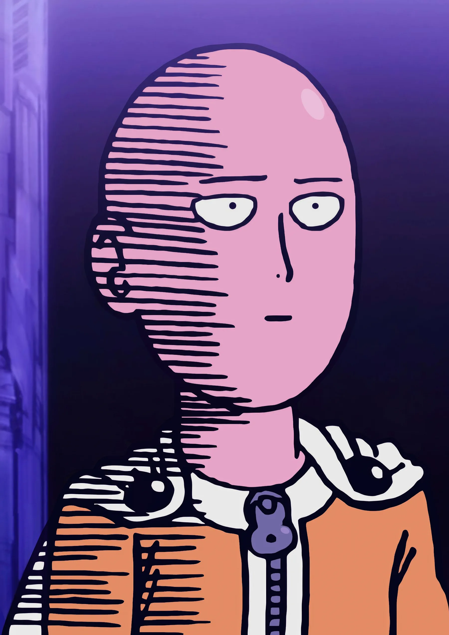 Saitama Retrato Purpura