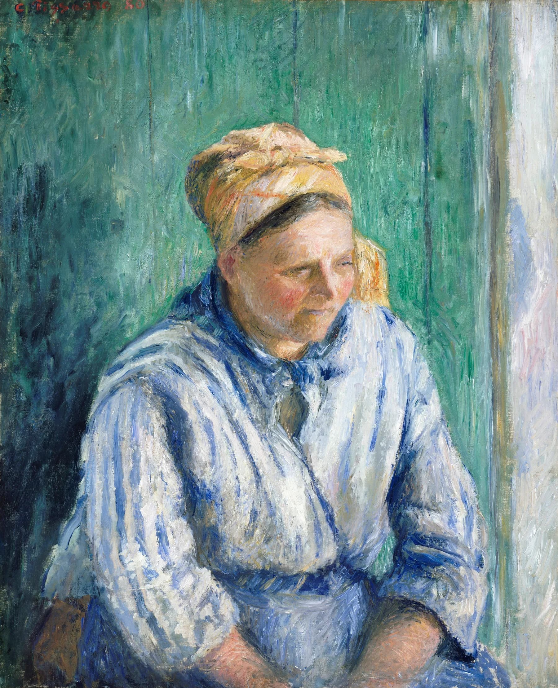 Retrato de Mujer con Panuelo en la Cabeza - Pissarro
