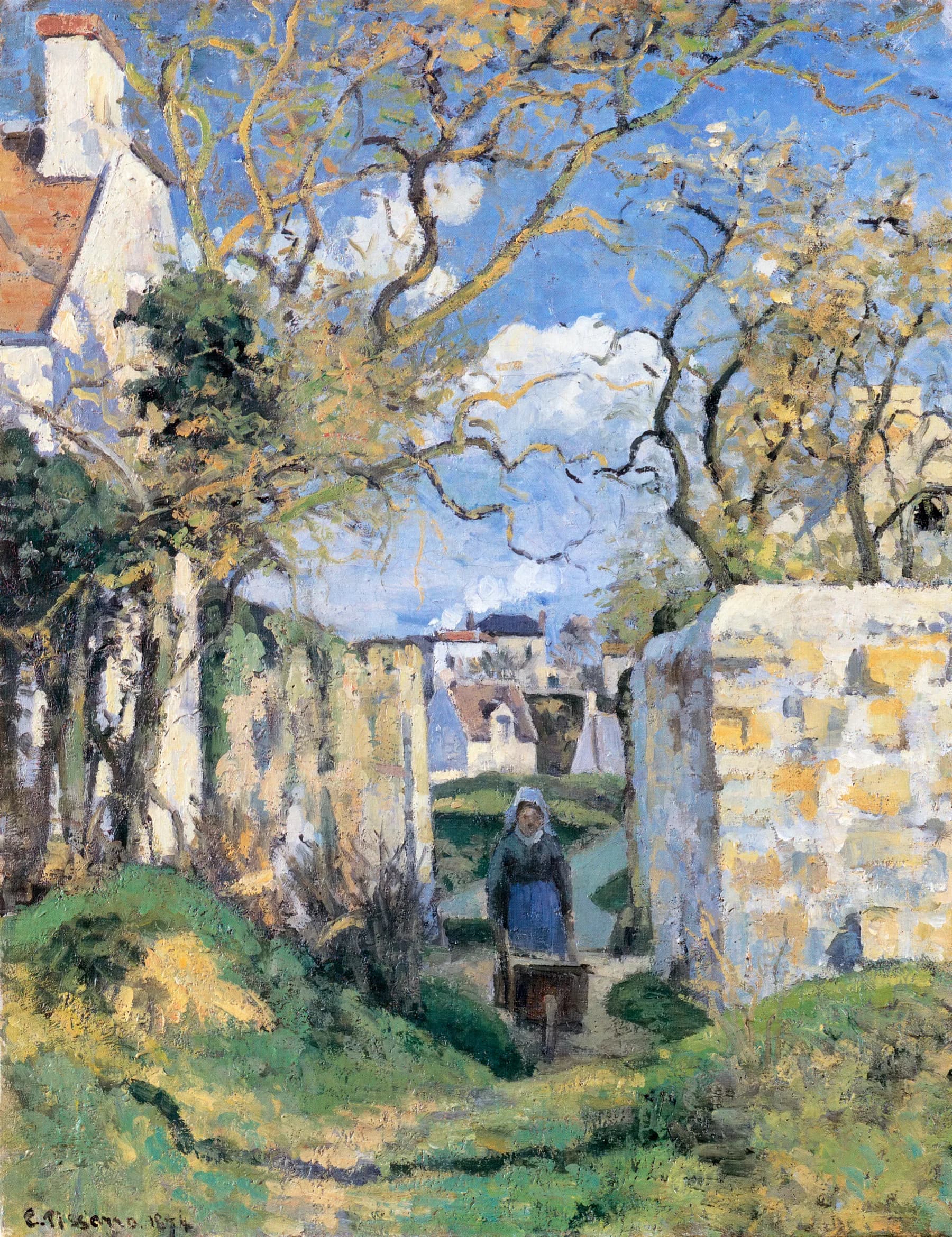 Camino de Pueblo en Invierno - Pissarro