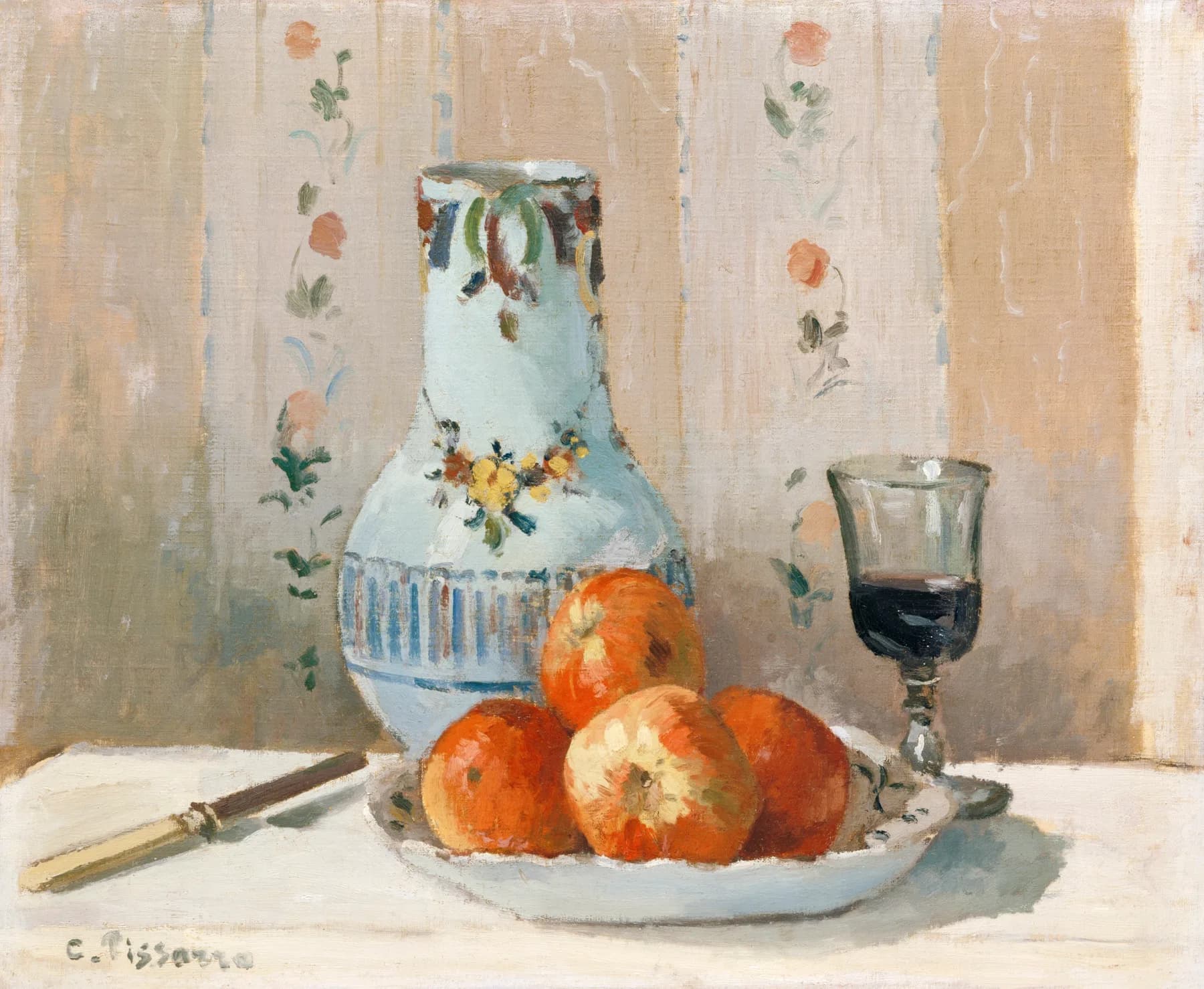 Bodegon con Jarra y Naranjas - Pissarro