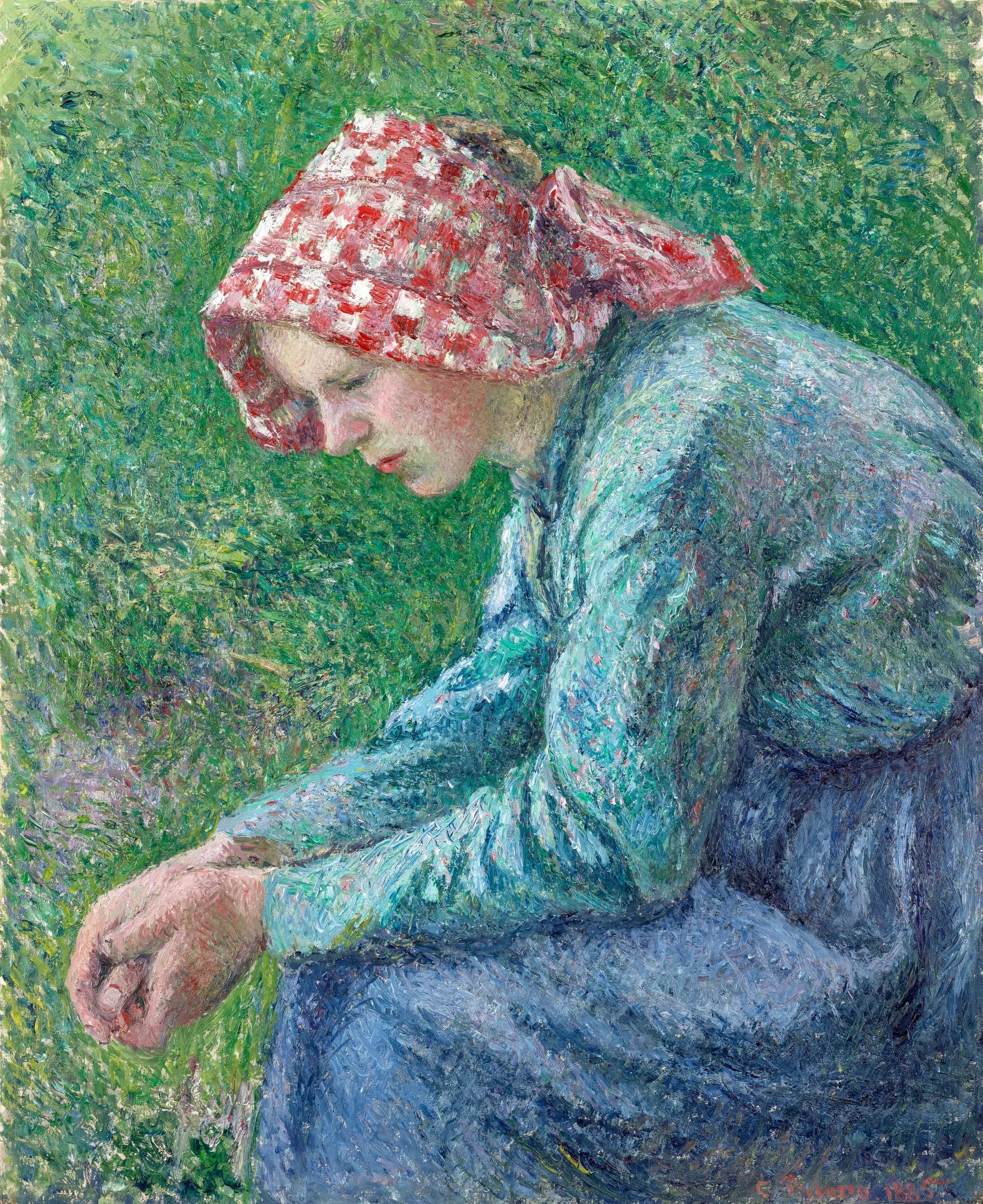 Campesina con Panuelo Rojo - Pissarro