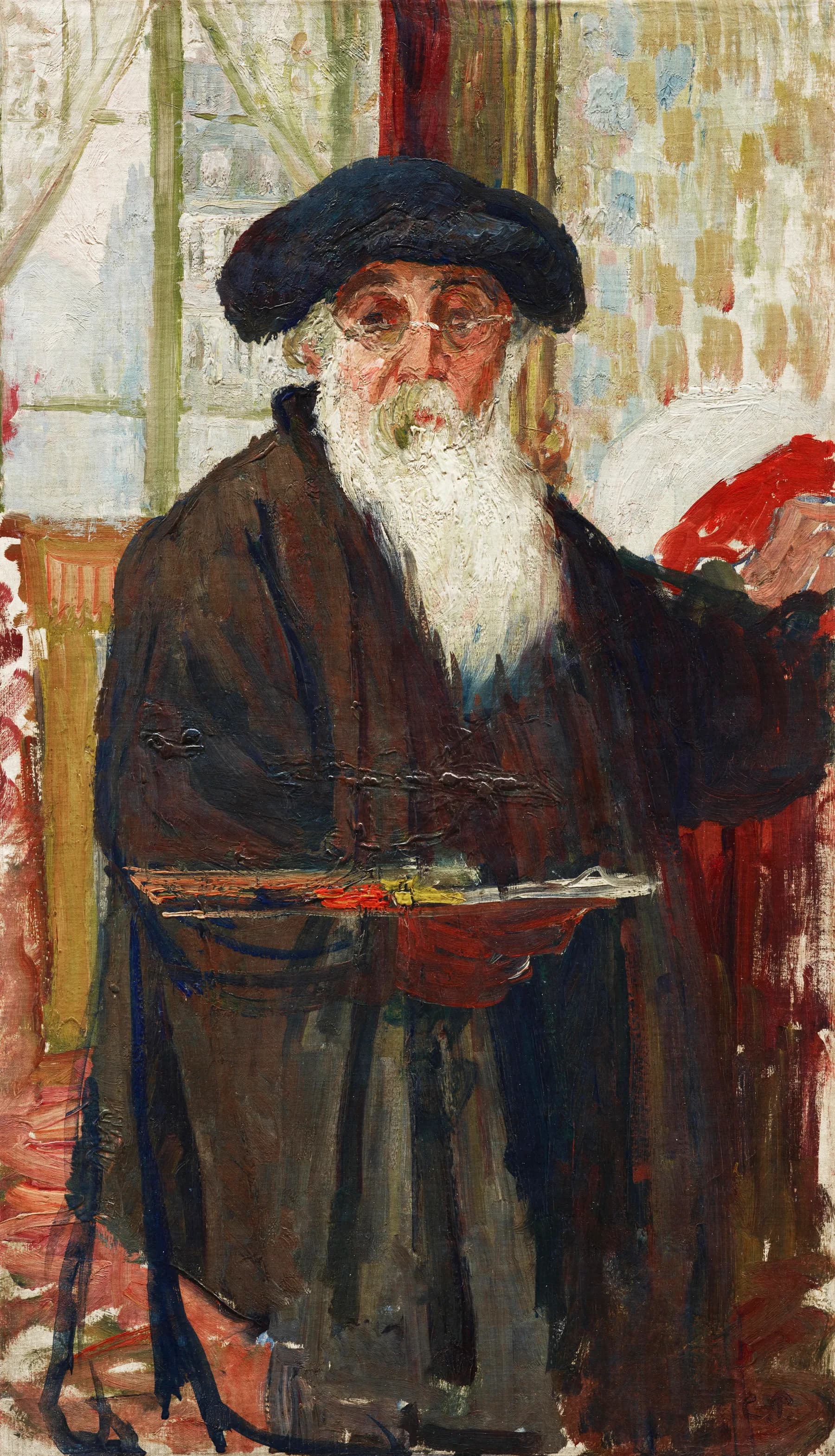 Autorretrato con Boina y Paleta - Pissarro