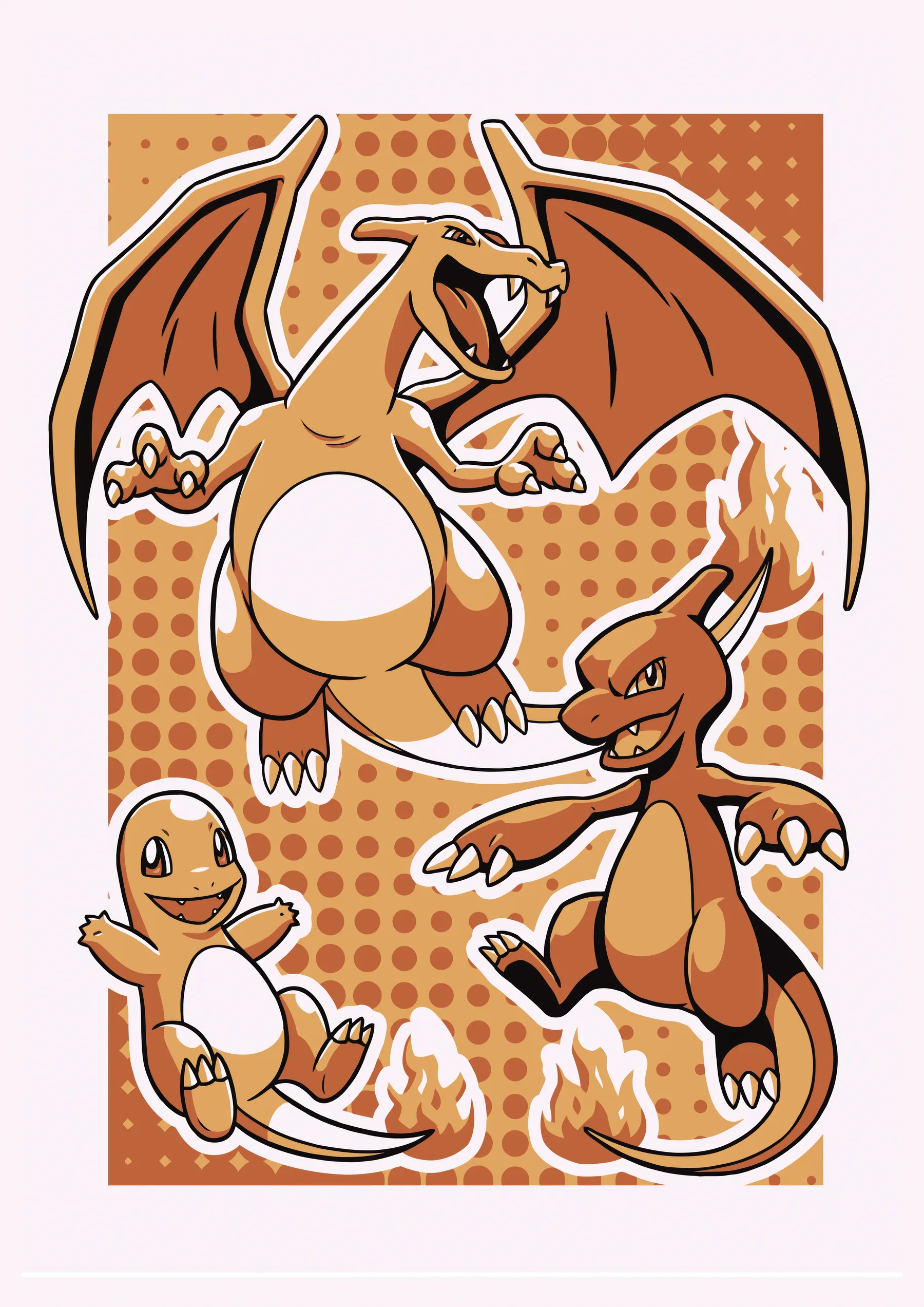 Charmander Charmeleon y Charizard Evolucion