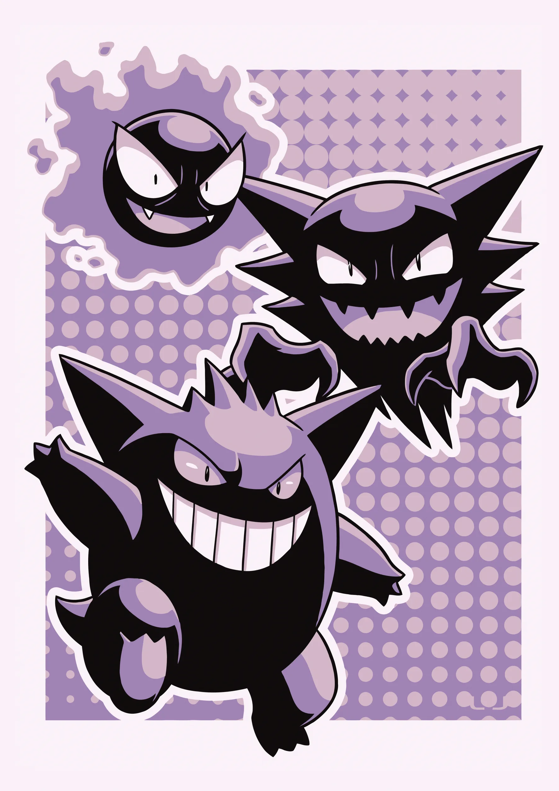 Gastly Haunter y Gengar Evolucion