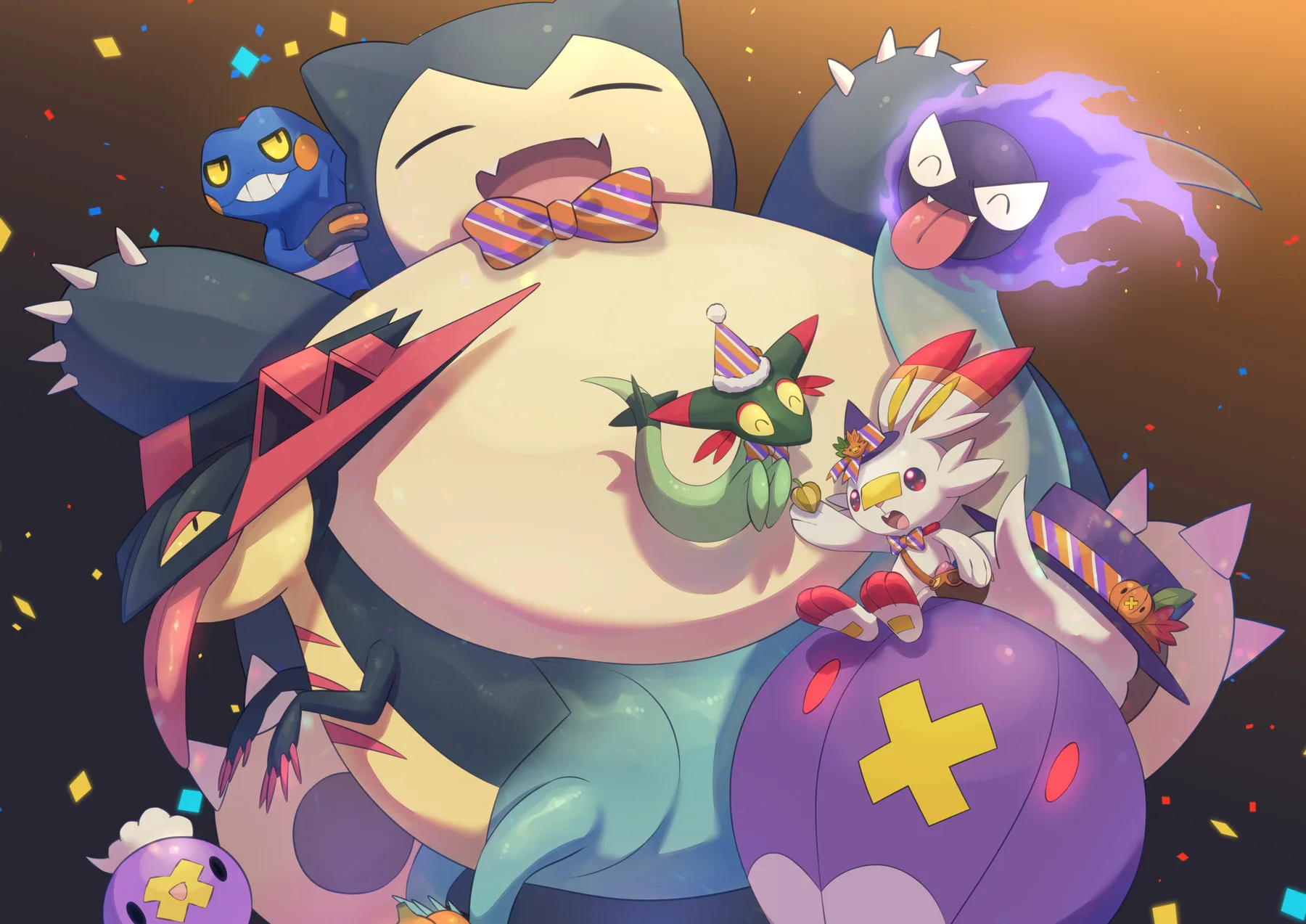 Snorlax y Amigos Fiesta Confeti