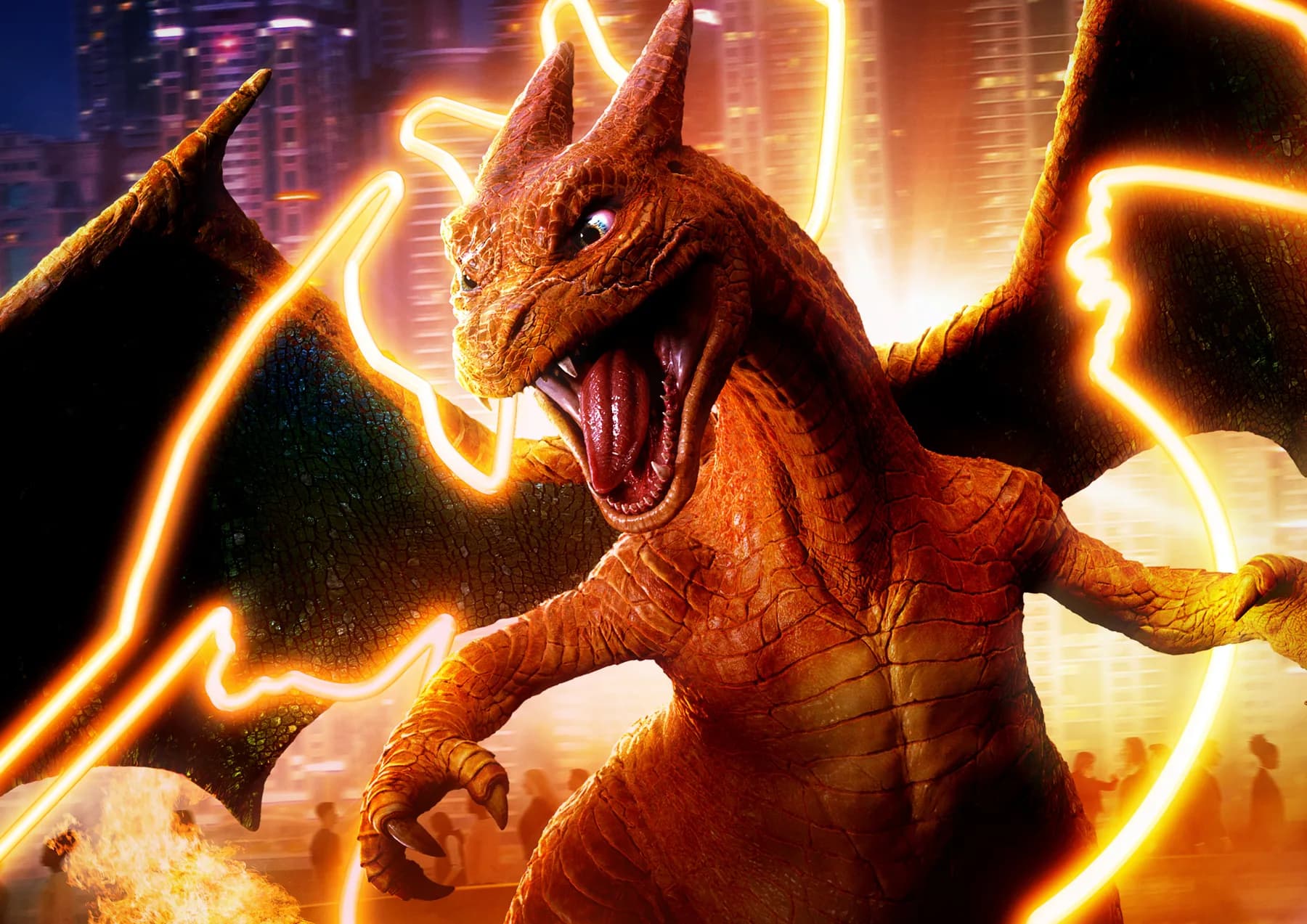 Charizard Realista Rugiendo