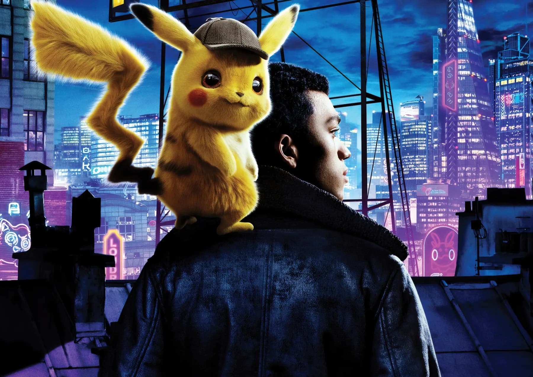 Detective Pikachu en Azotea con Companero