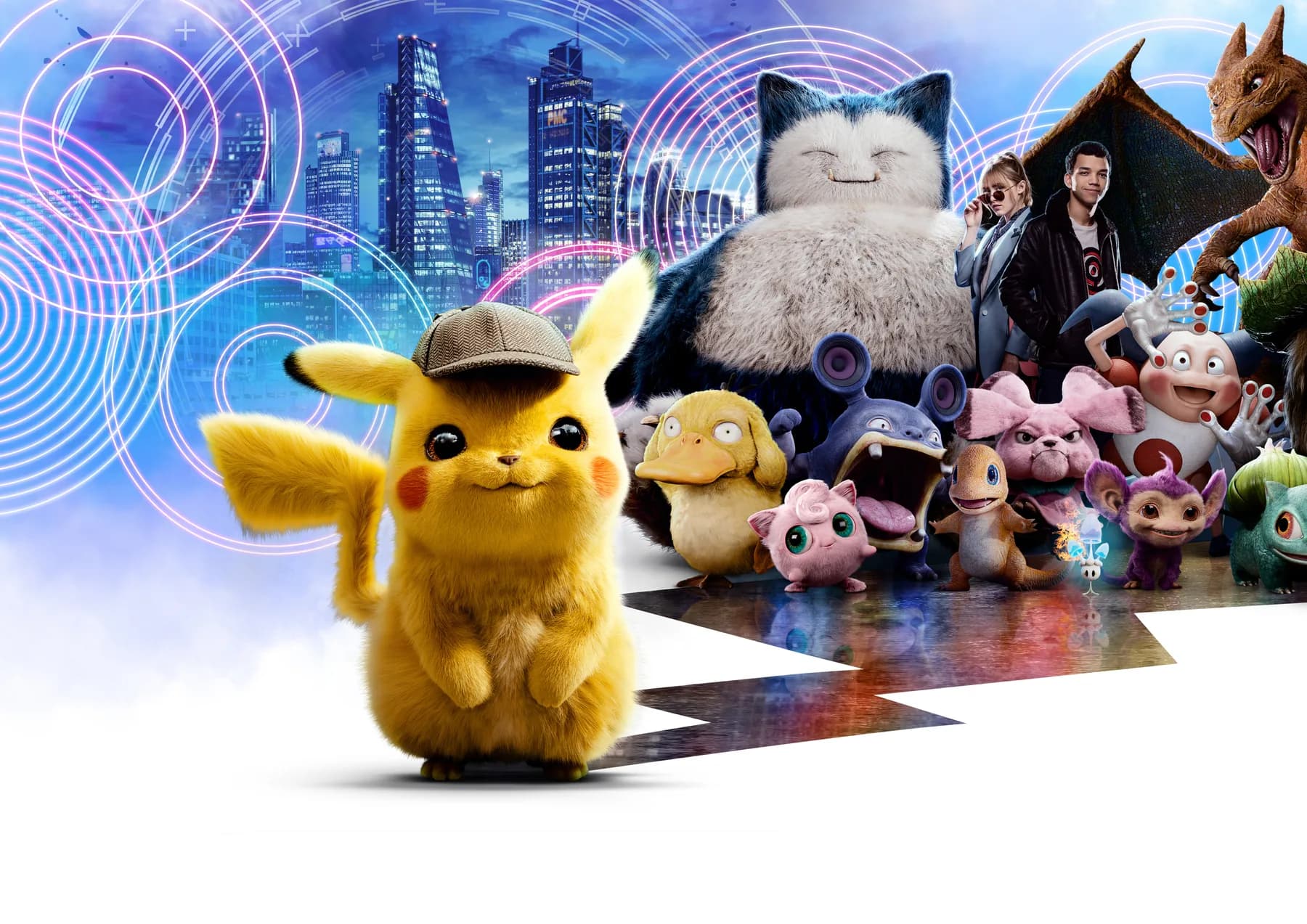 Detective Pikachu Elenco Completo Poster