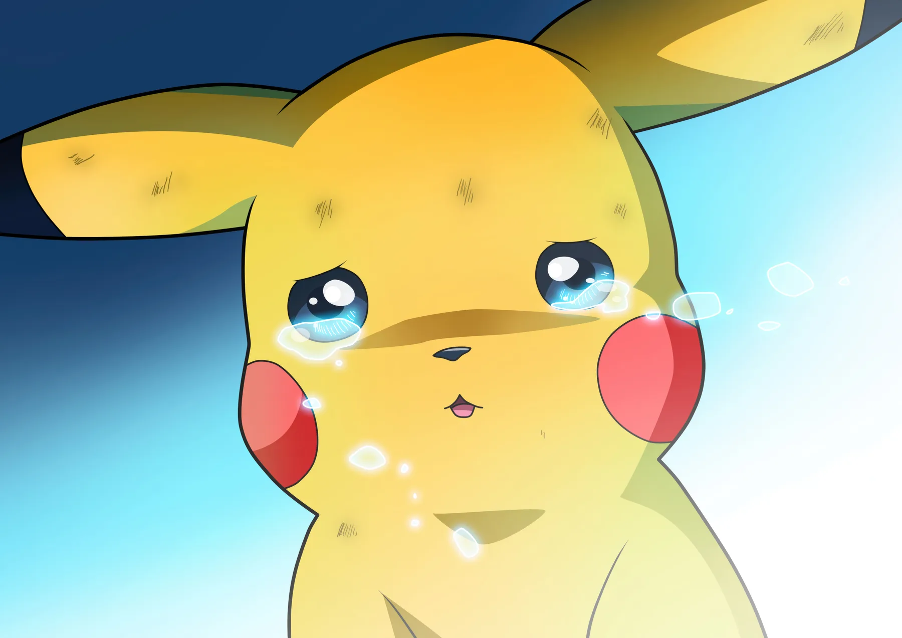 Pikachu Llorando Triste