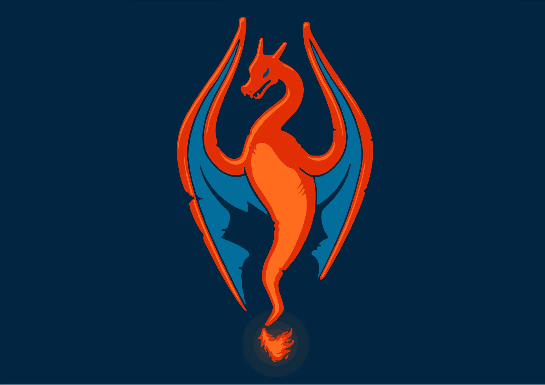 Charizard Silueta Minimalista