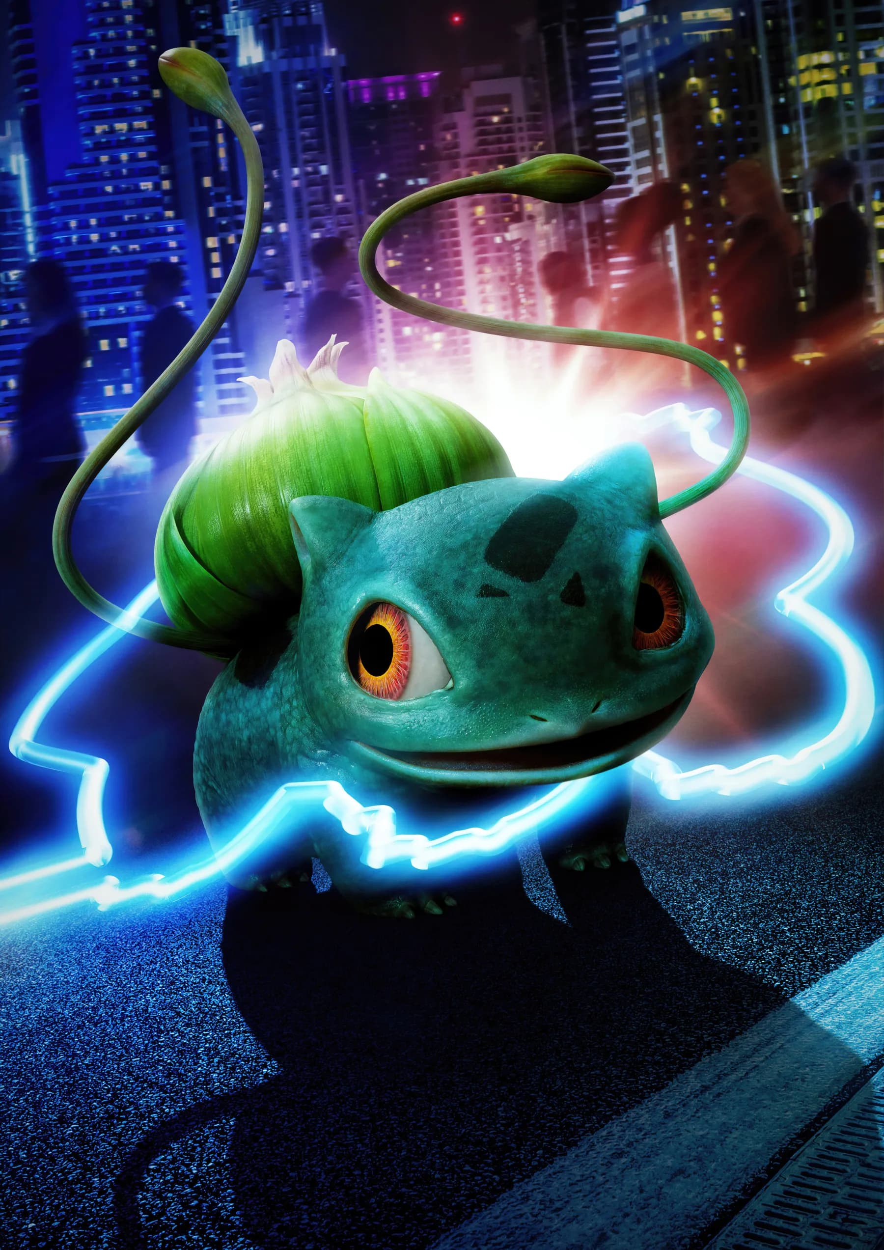 Bulbasaur Detective Pikachu Neon Azul