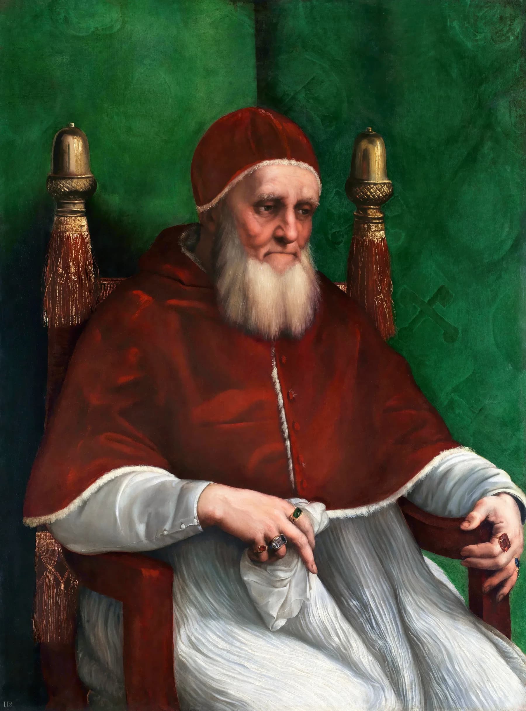 Retrato del Papa Julio II - Rafael