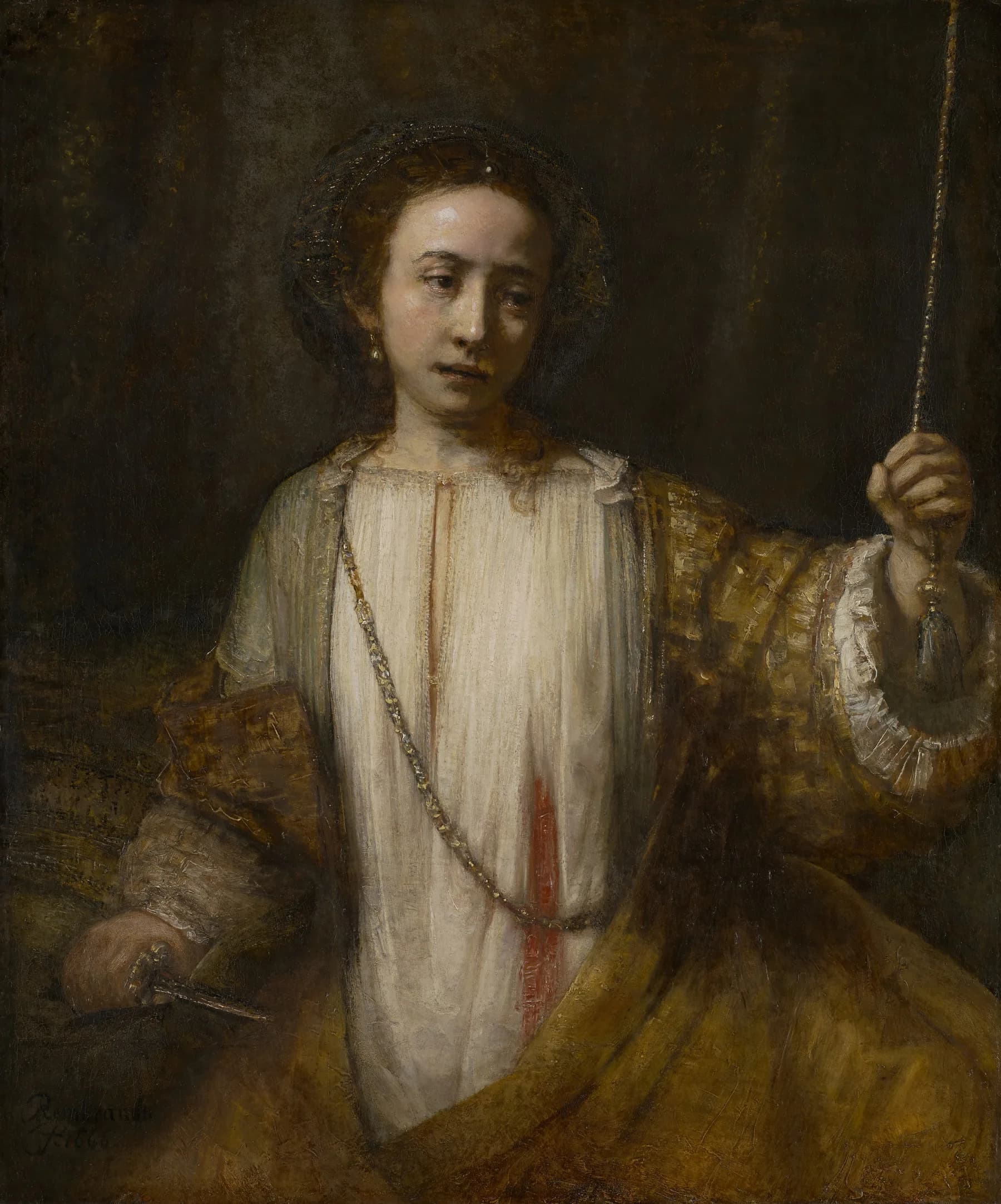 Retrato de Joven con Tunica Blanca - Rembrandt