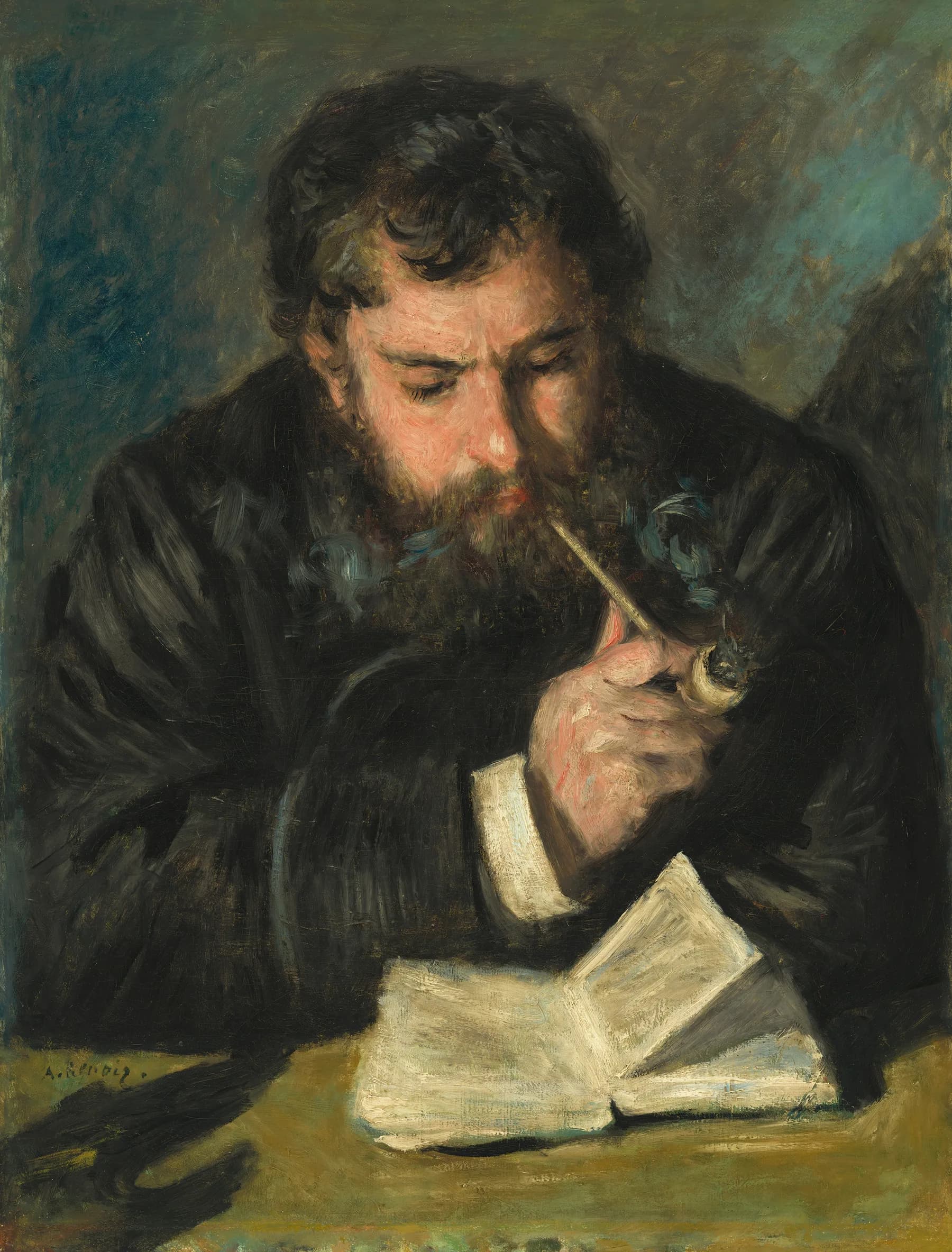 Claude Monet Leyendo - Renoir