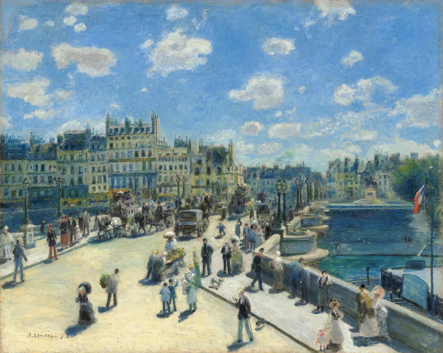 El Pont Neuf en Paris - Renoir